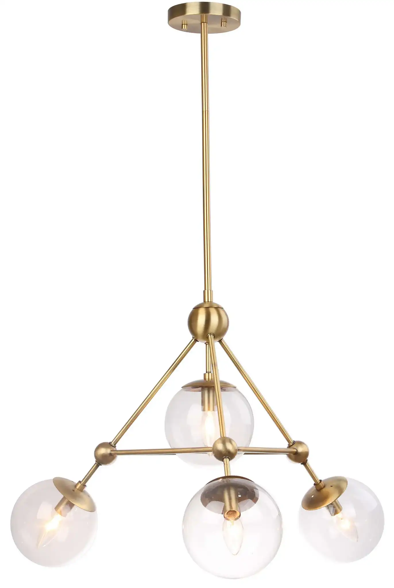 Bain Four-Light Pendant in Bronze