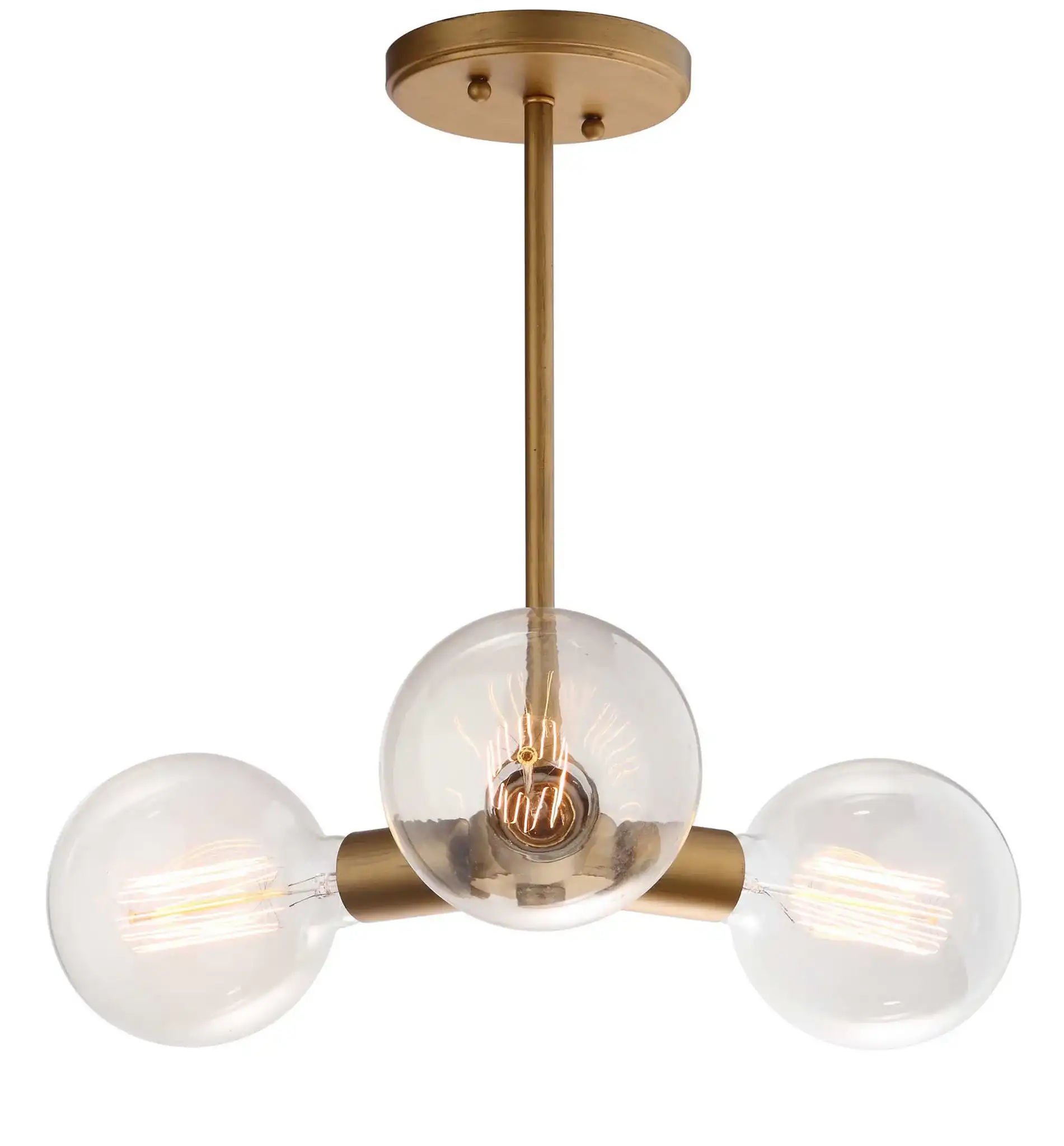 Harkin Three-Light Pendant in Gold