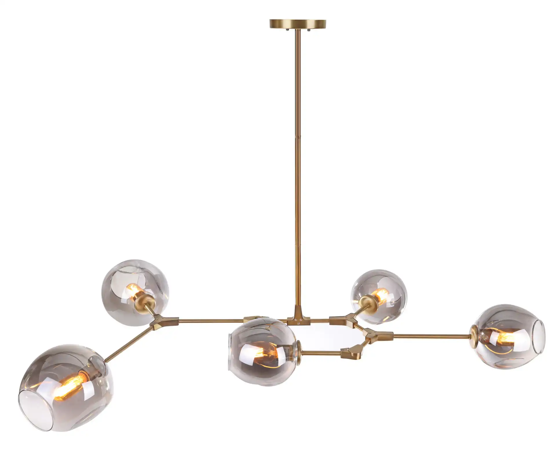 Corbett Five-Light Pendant in Greige