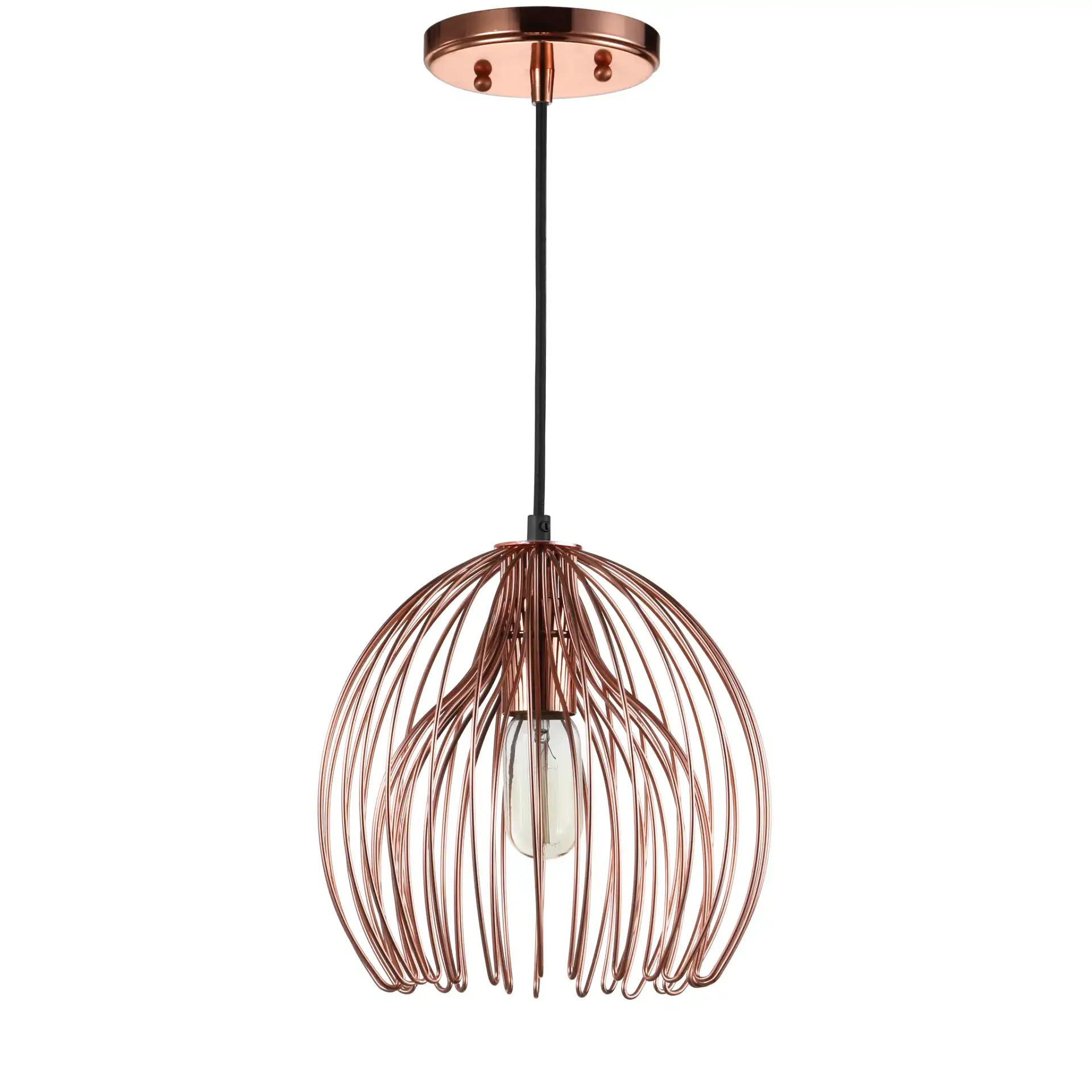 Deena Pendant in Copper, detail view