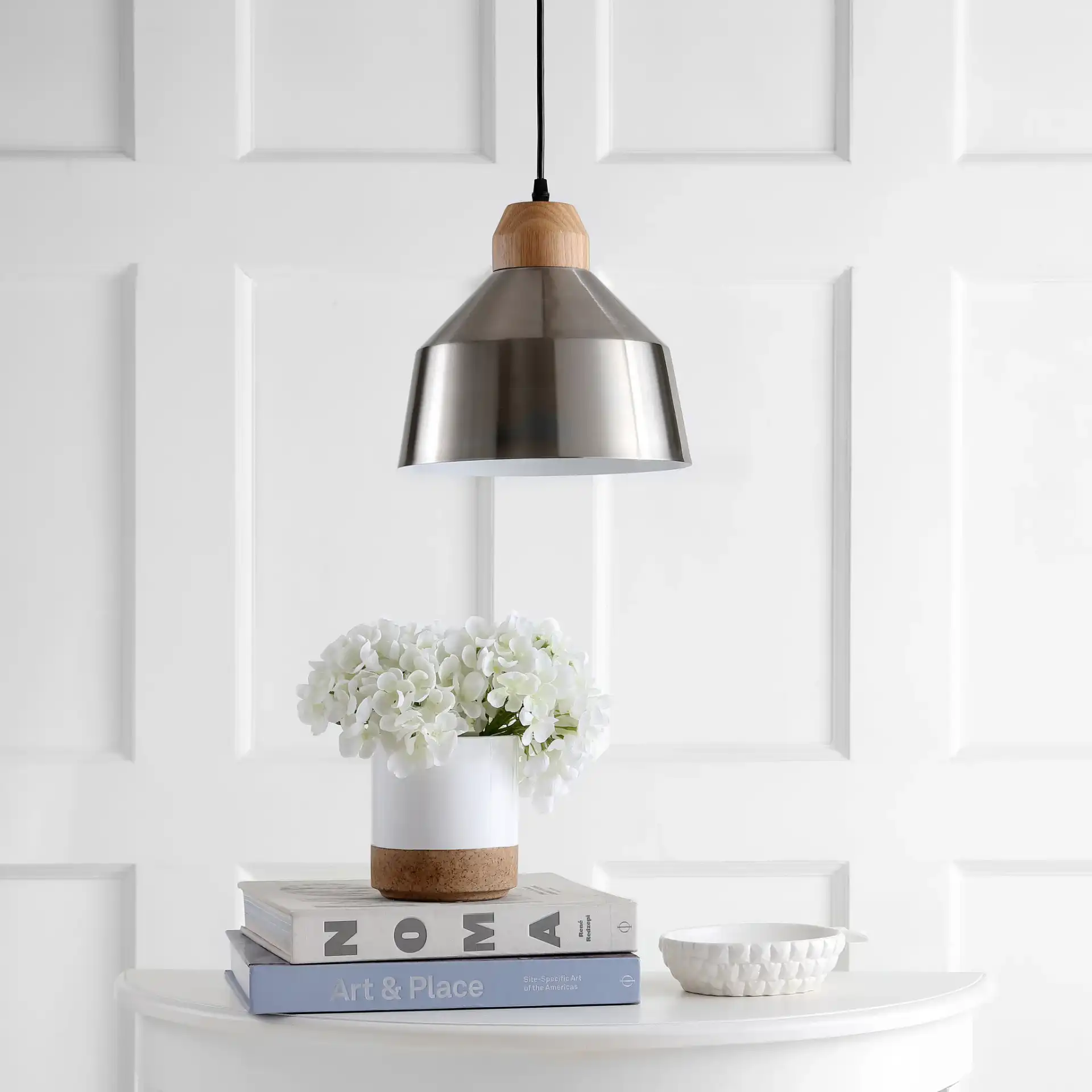 Dajana Pendant in Gold in a styled room