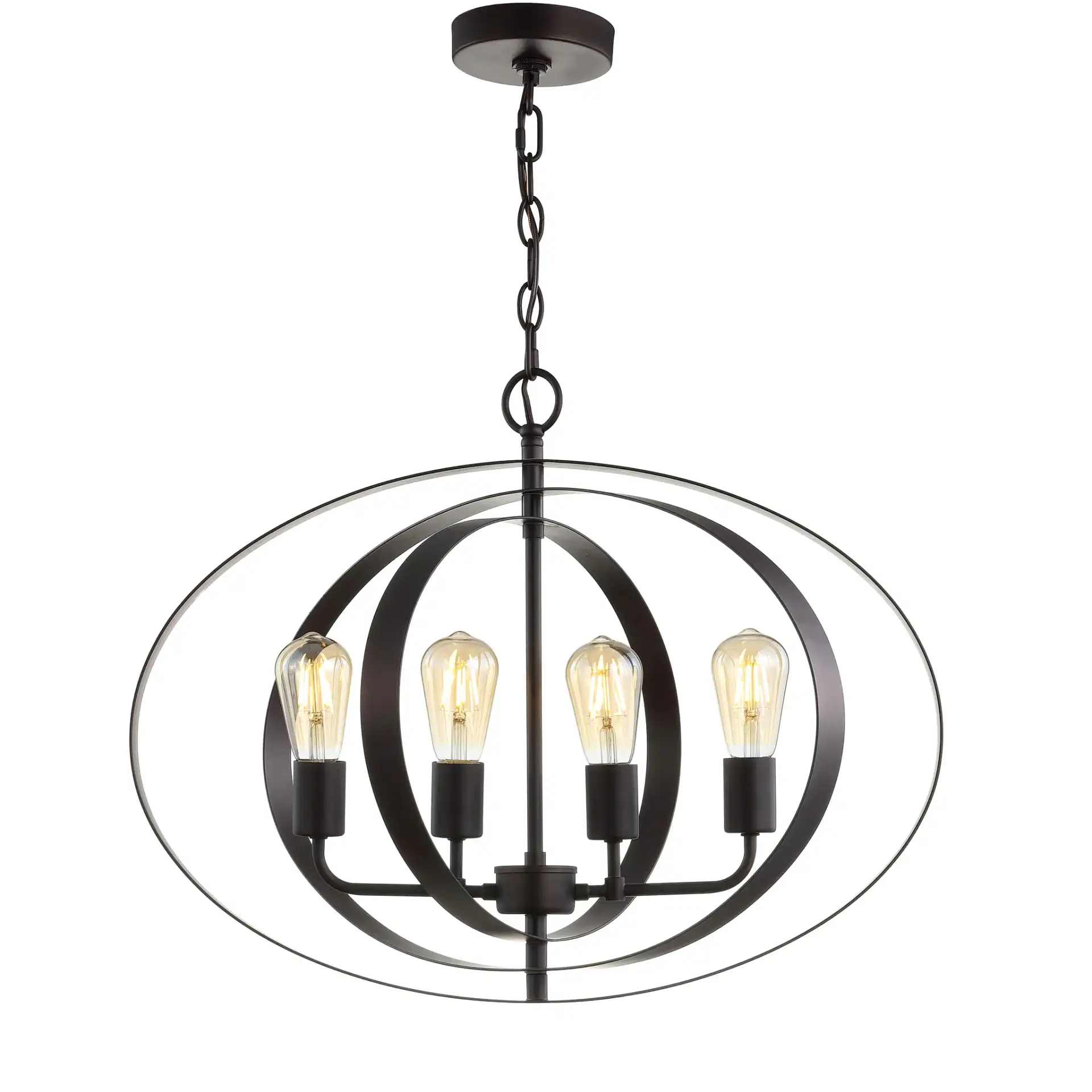 Killian Four-Light Pendant in Brass