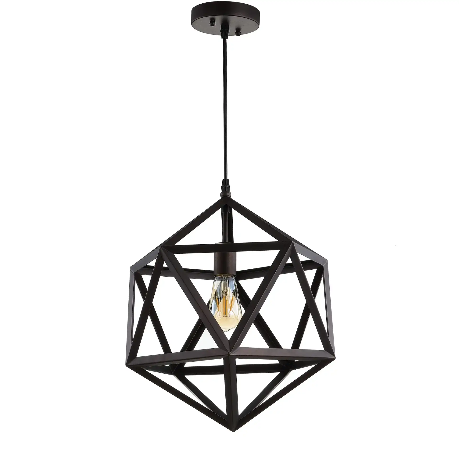Sergio Pendant in Brass, detail view