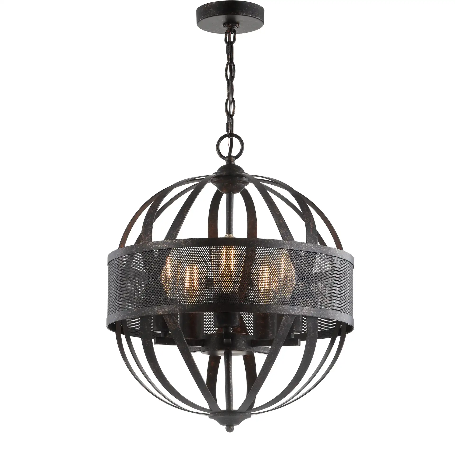 Colby Five-Light Pendant in Brass