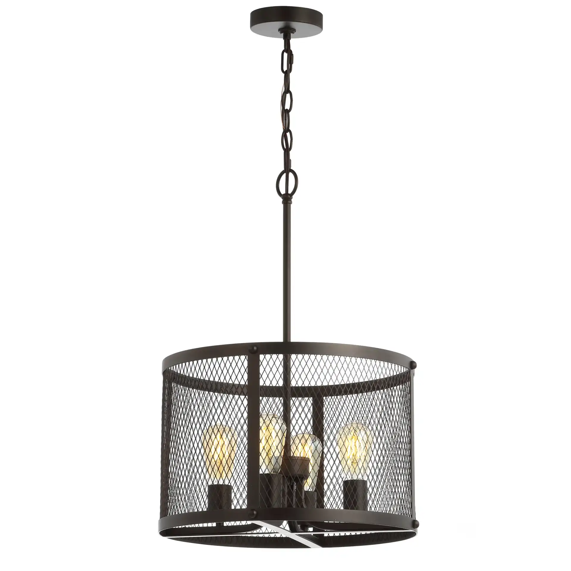 Sylas Four-Light Pendant in Dark Gray