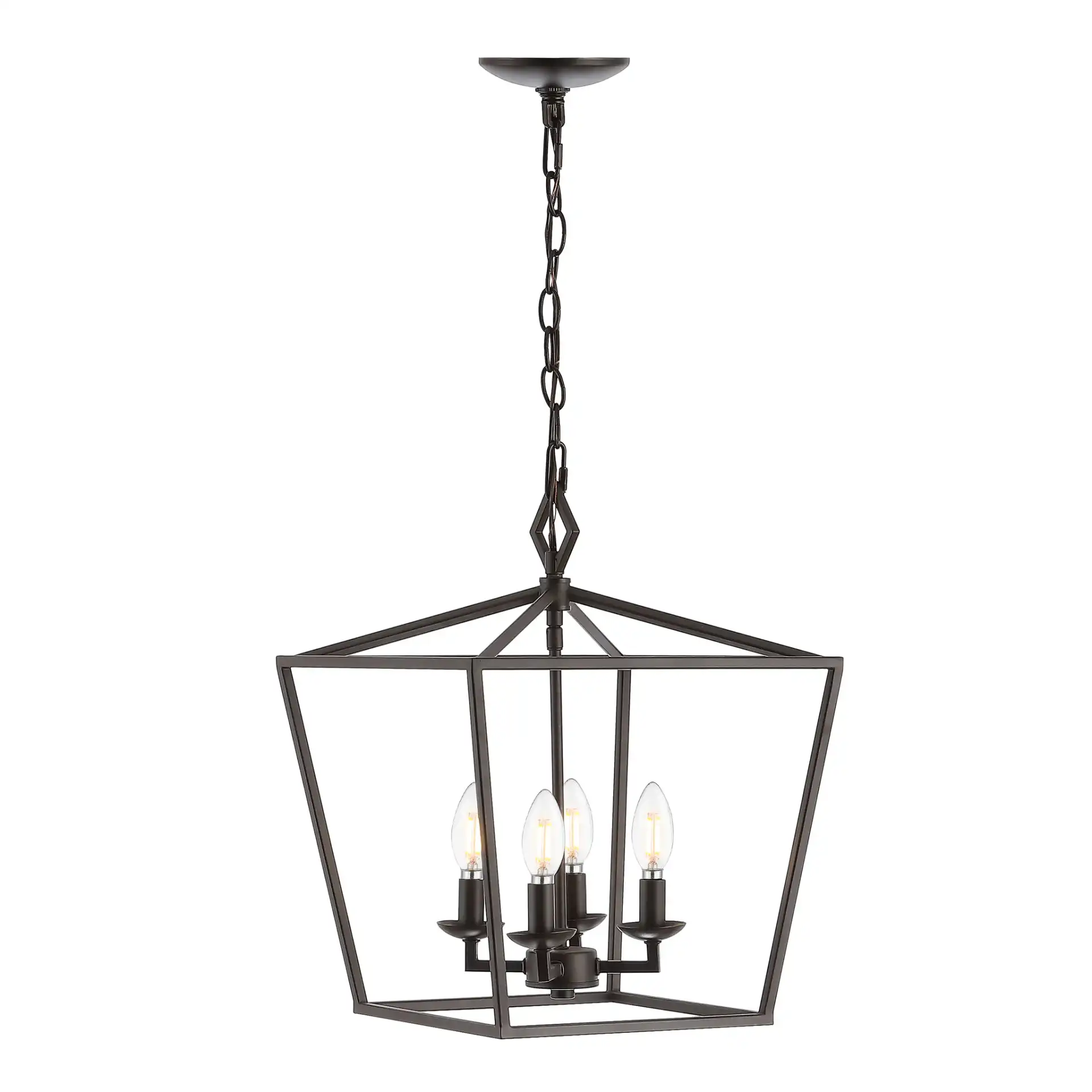 Rosalen Four-Light Pendant in Oil Rub Bronze