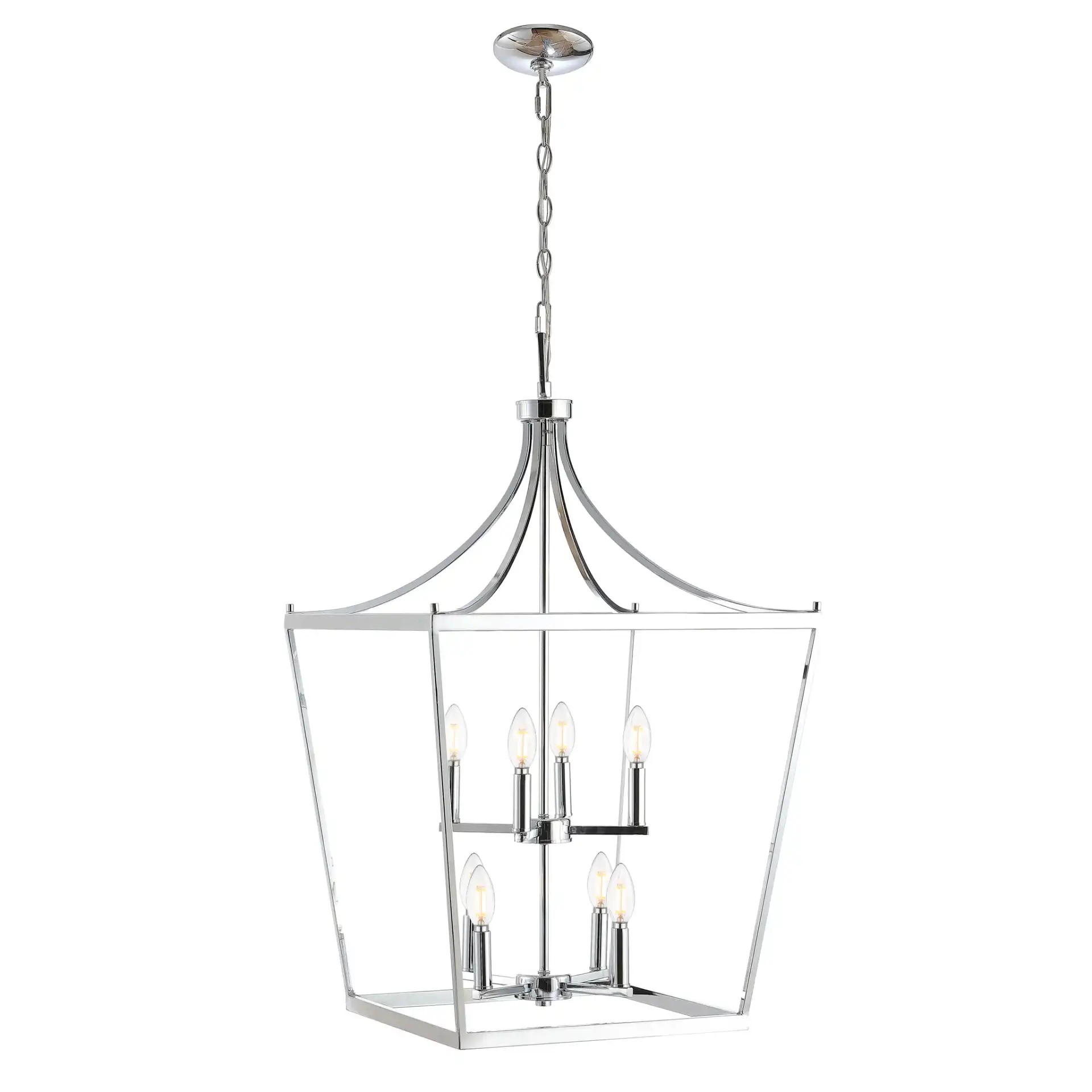 Vallor Eight-Light Pendant in Chrome