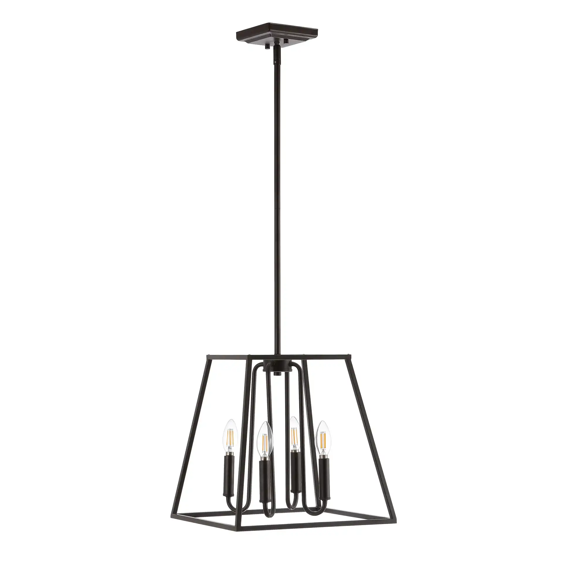 Porten Four-Light Pendant in Oil Rubbed Bronze (Black)