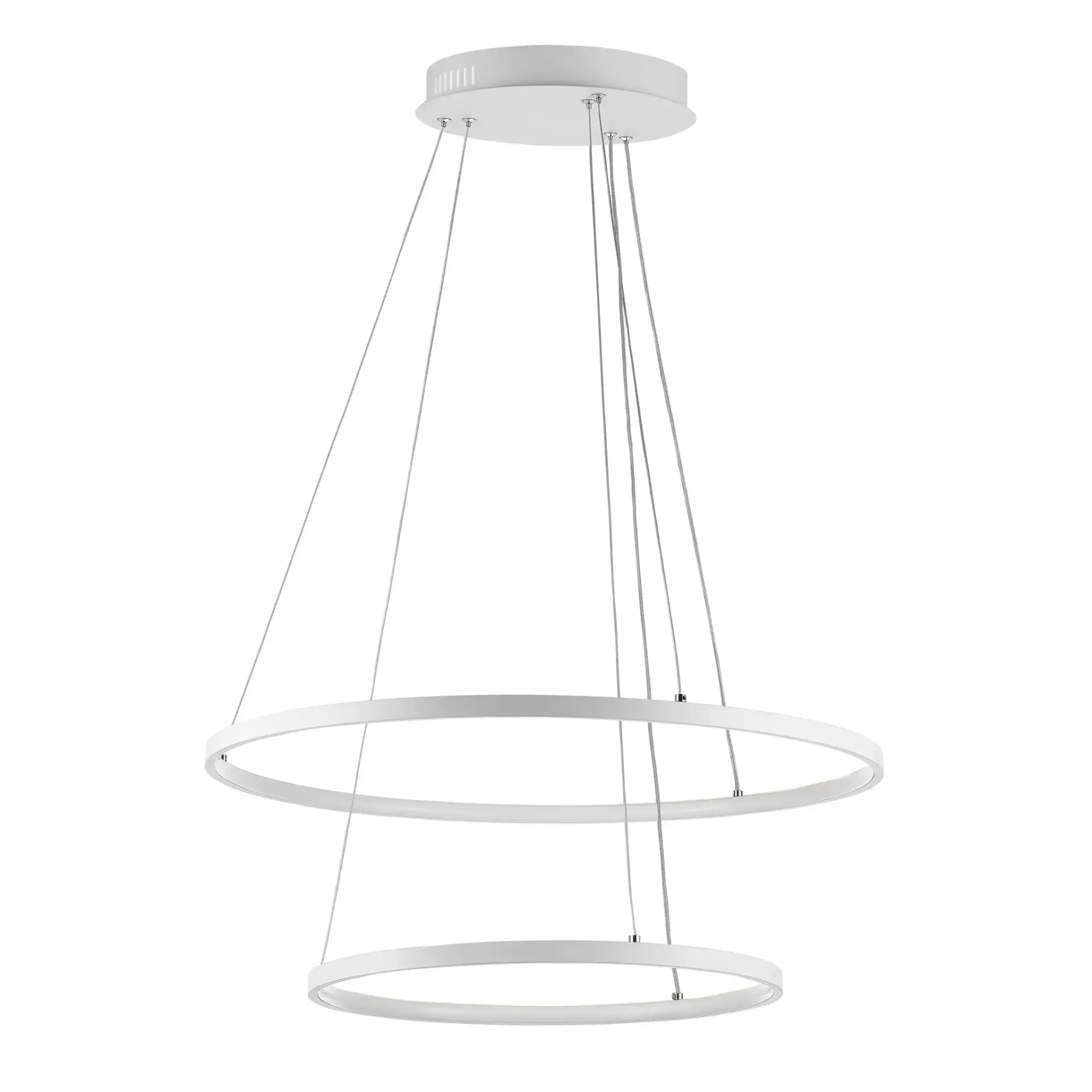 Faven Led Pendant in White, detail view