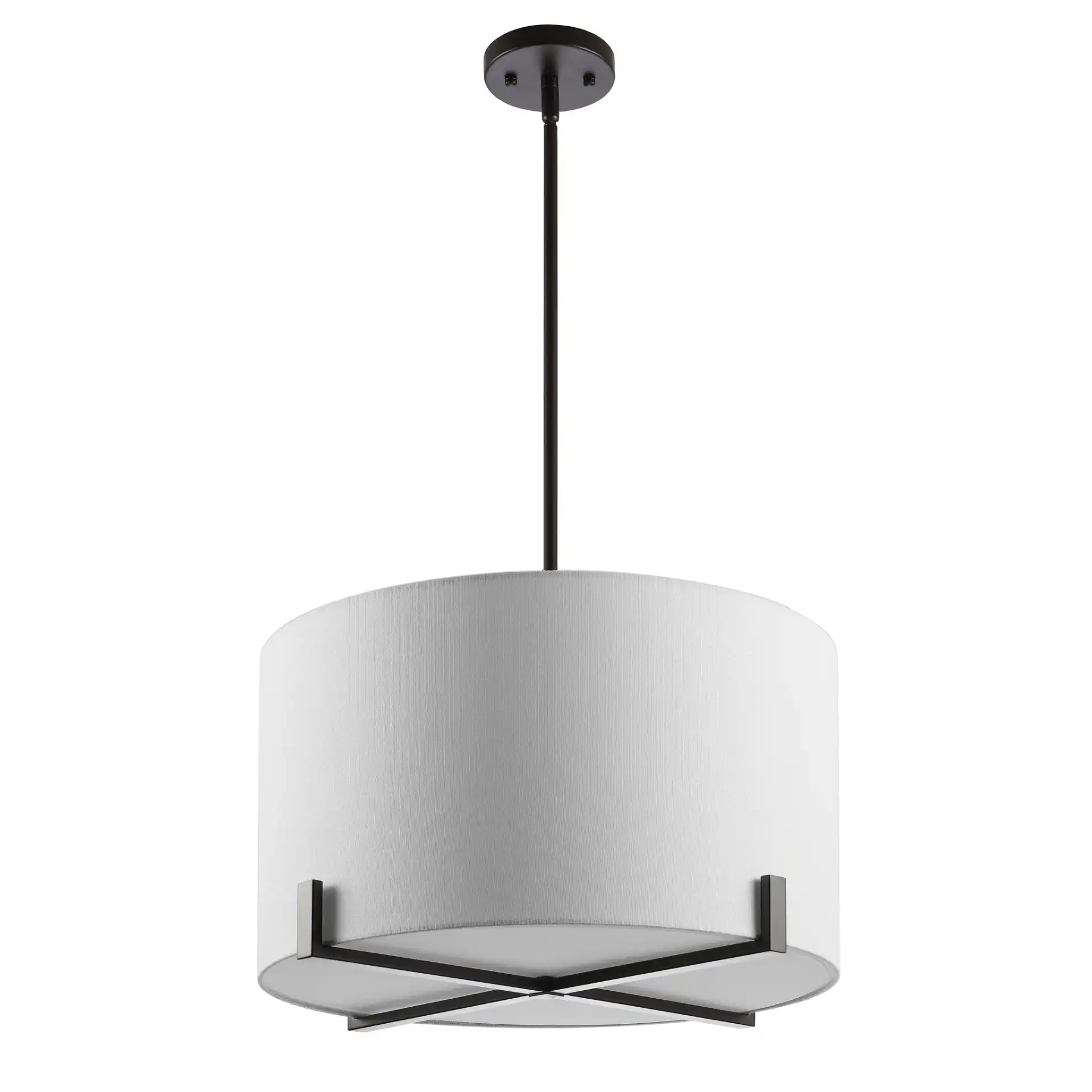 Tarlon Three-Light Pendant in Oil Rub Bronze, detail view