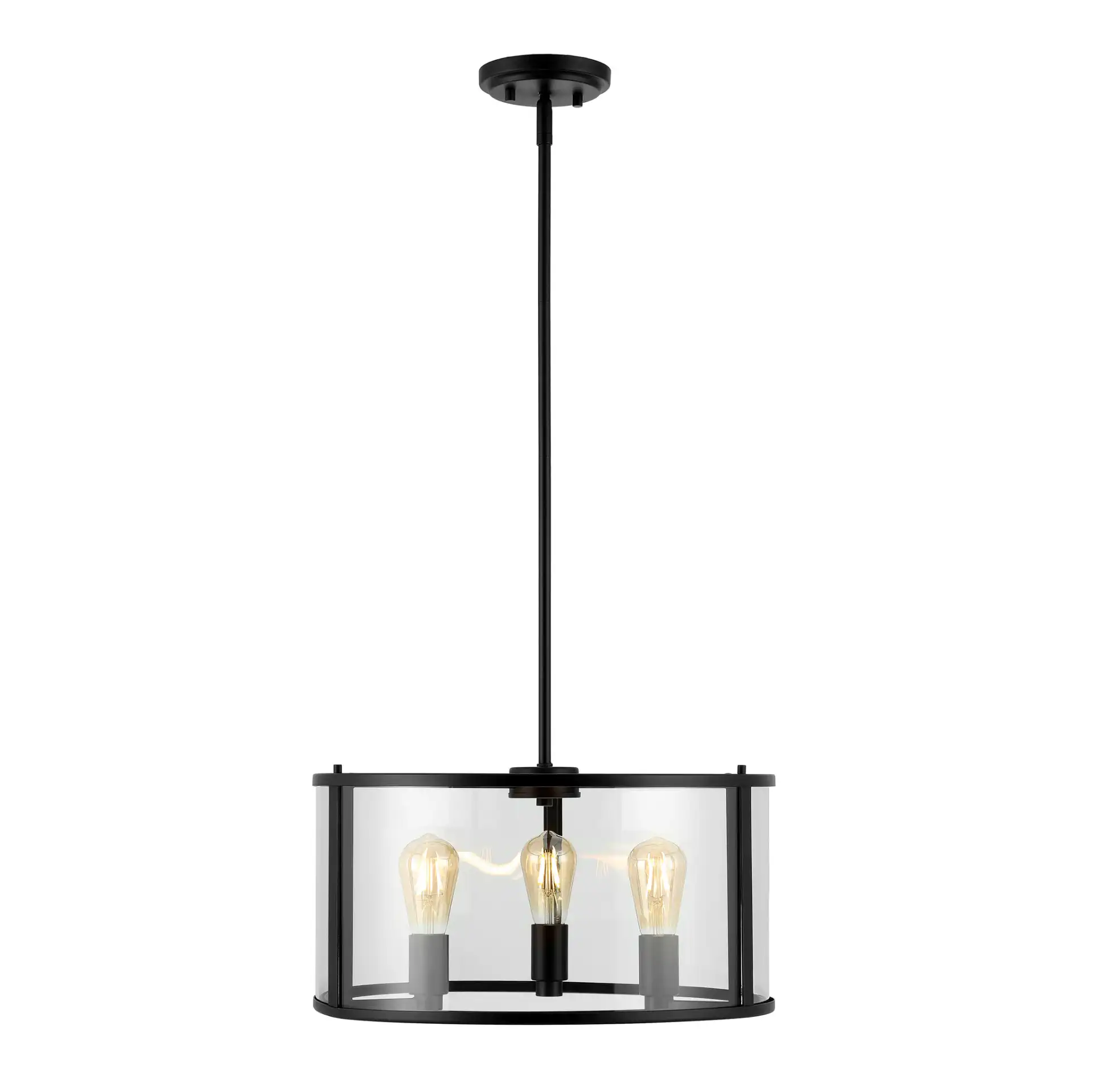 Manlen Three-Light Pendant in Bronze