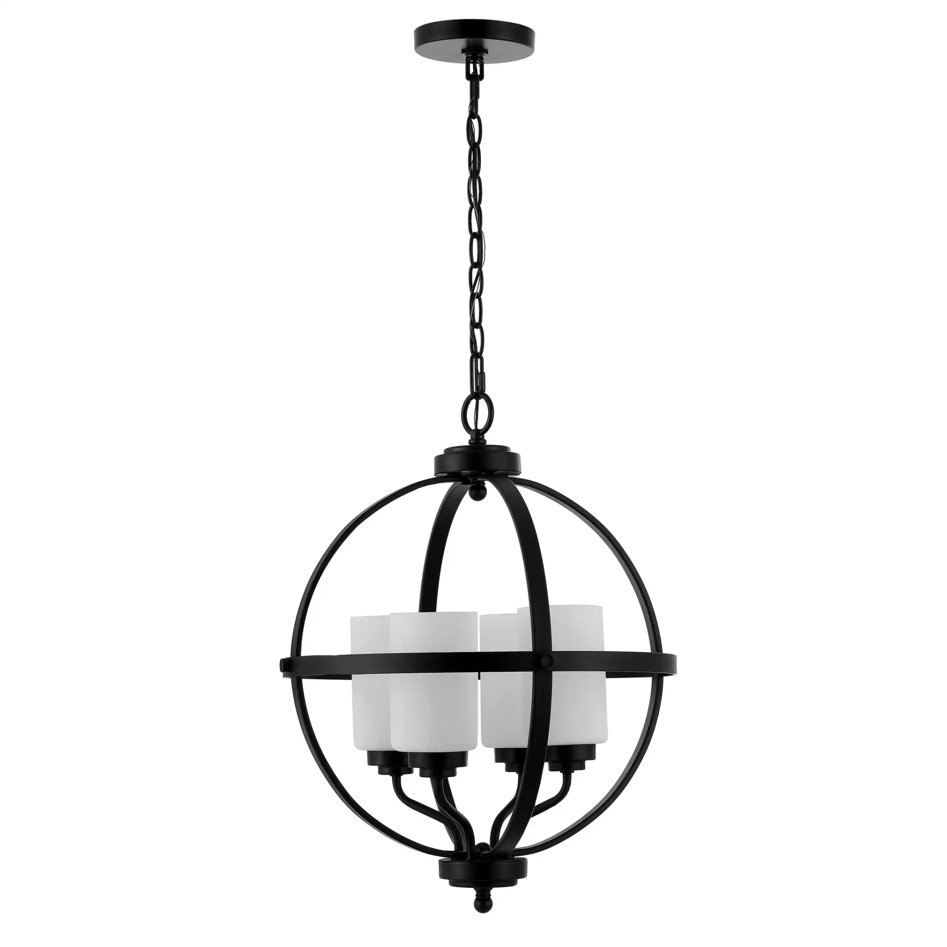 Forler Four-Light Pendant in Black, detail view