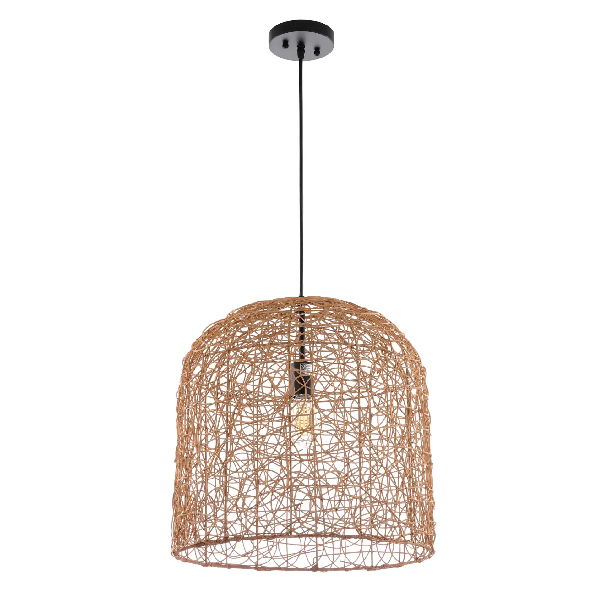 Bianco Pendant in Natural, detail view