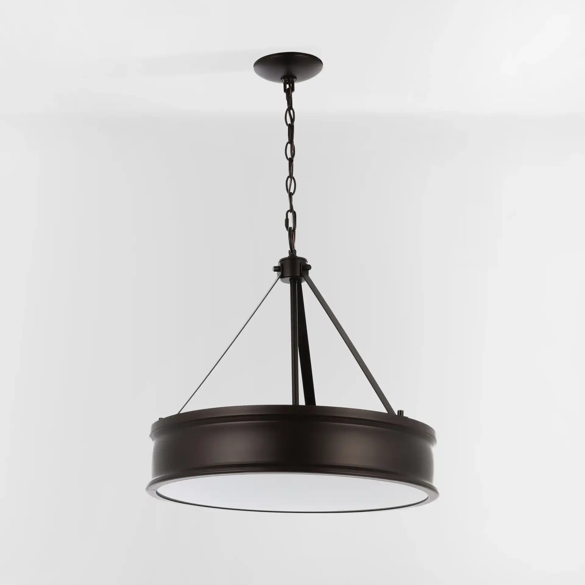 Camlyn Four-Light Pendant in Oil Rub Bronze, detail view