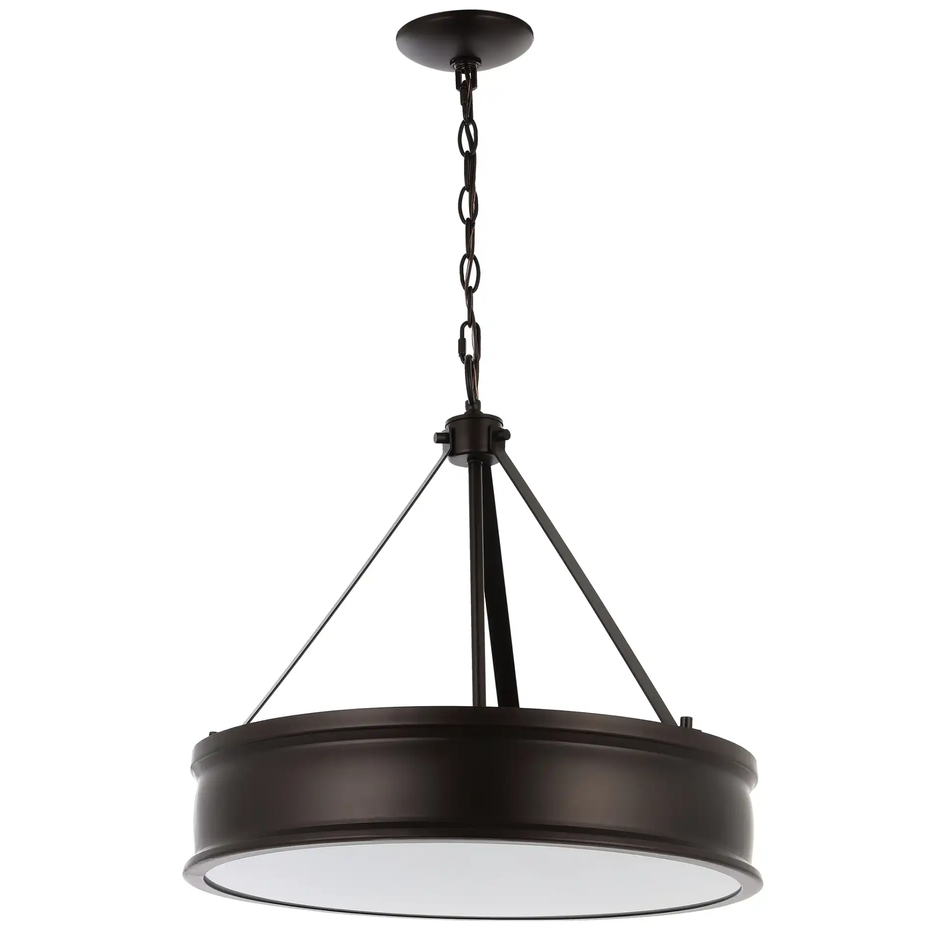 Camlyn Four-Light Pendant in Oil Rub Bronze, detail view