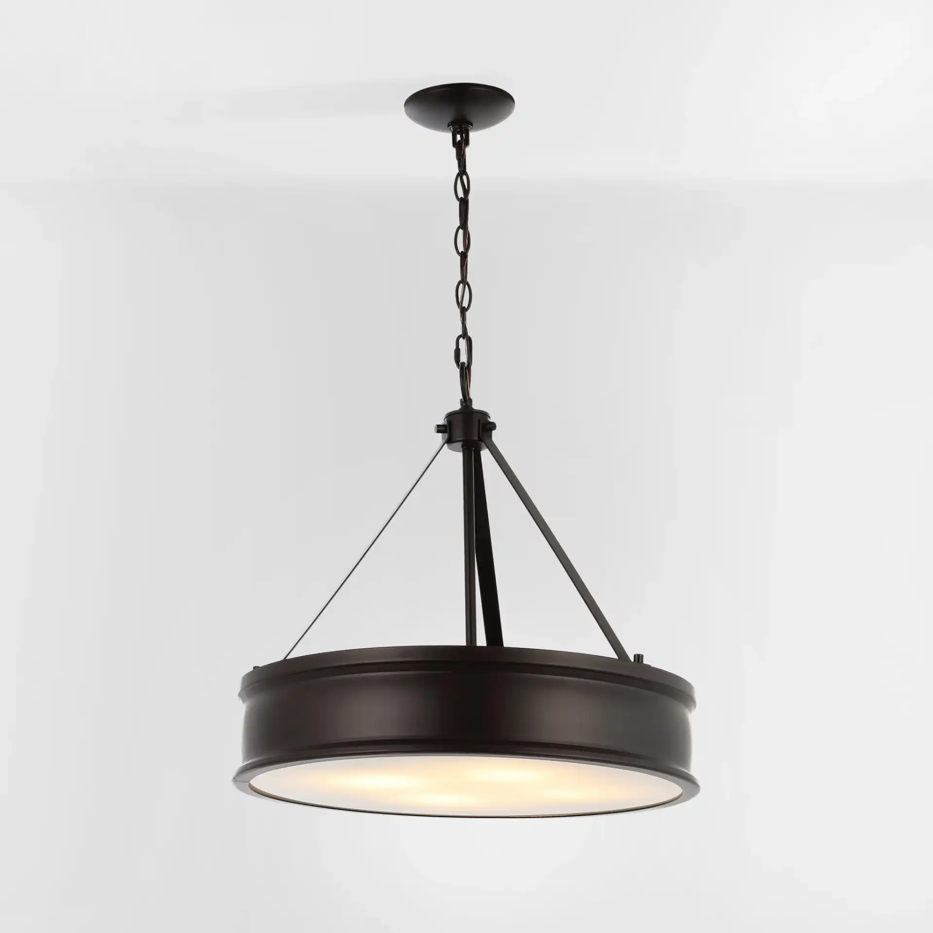 Camlyn Four-Light Pendant in Oil Rub Bronze, detail view