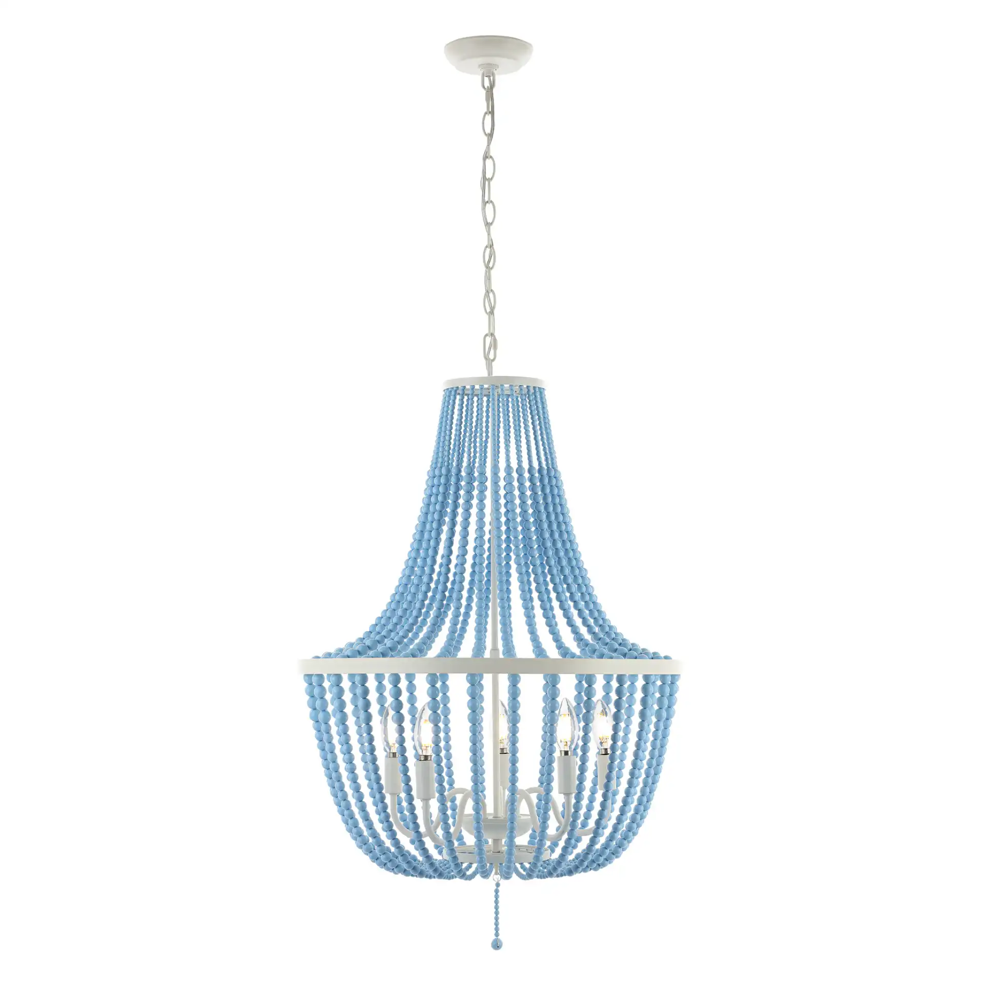 Elanie Five-Light Pendant in Cream