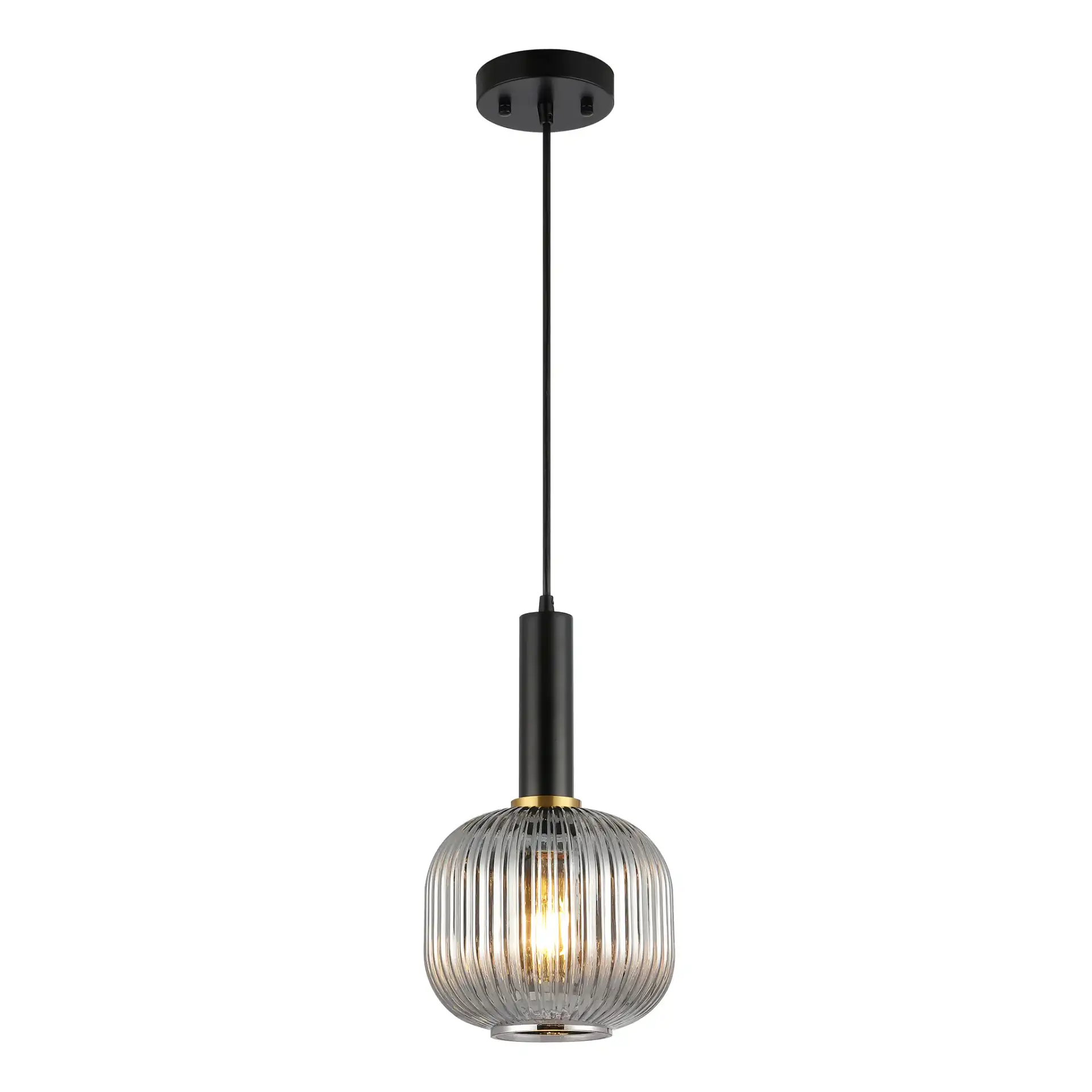 Rynner Pendant in Smoke Gray / Black