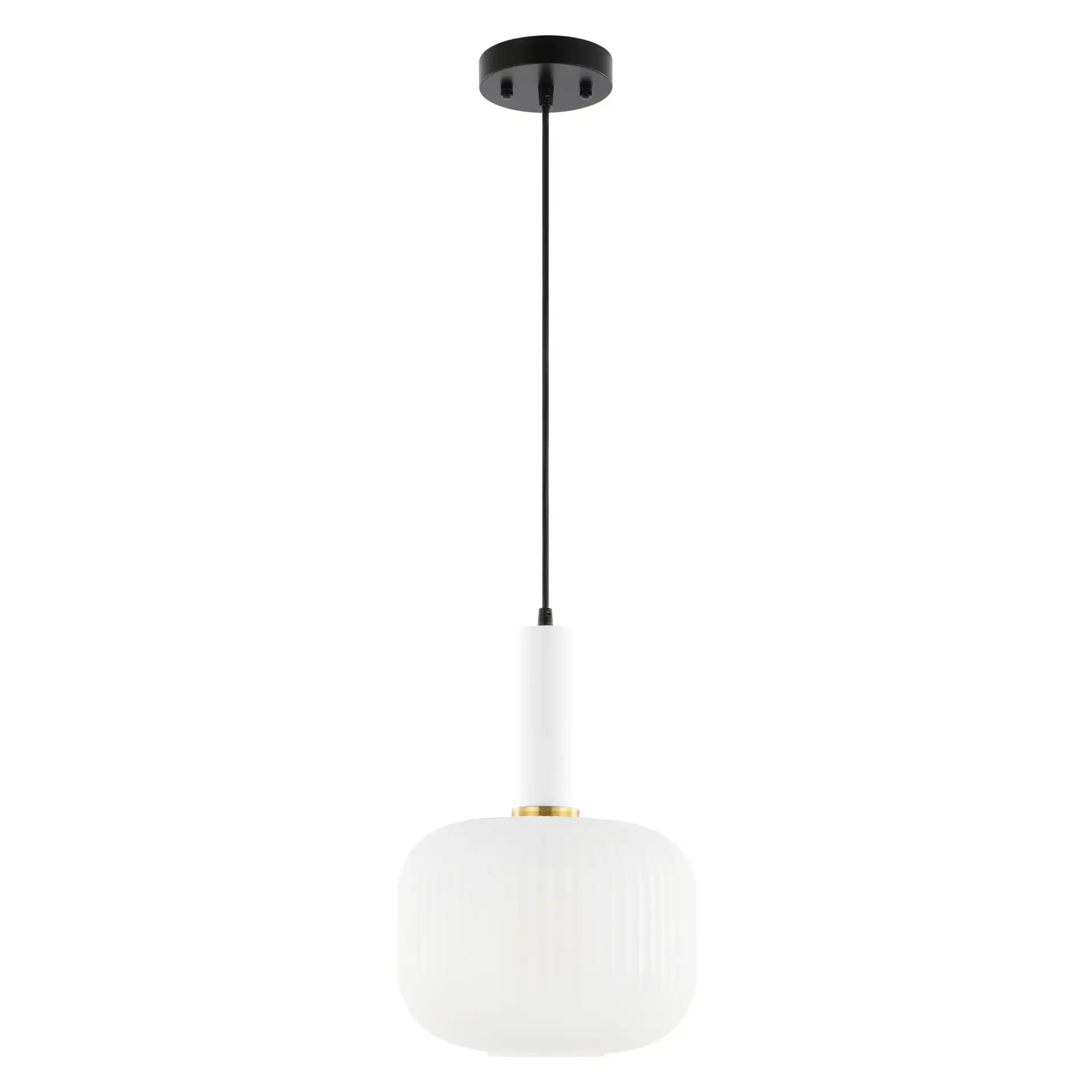Naois Pendant in White / Black, detail view