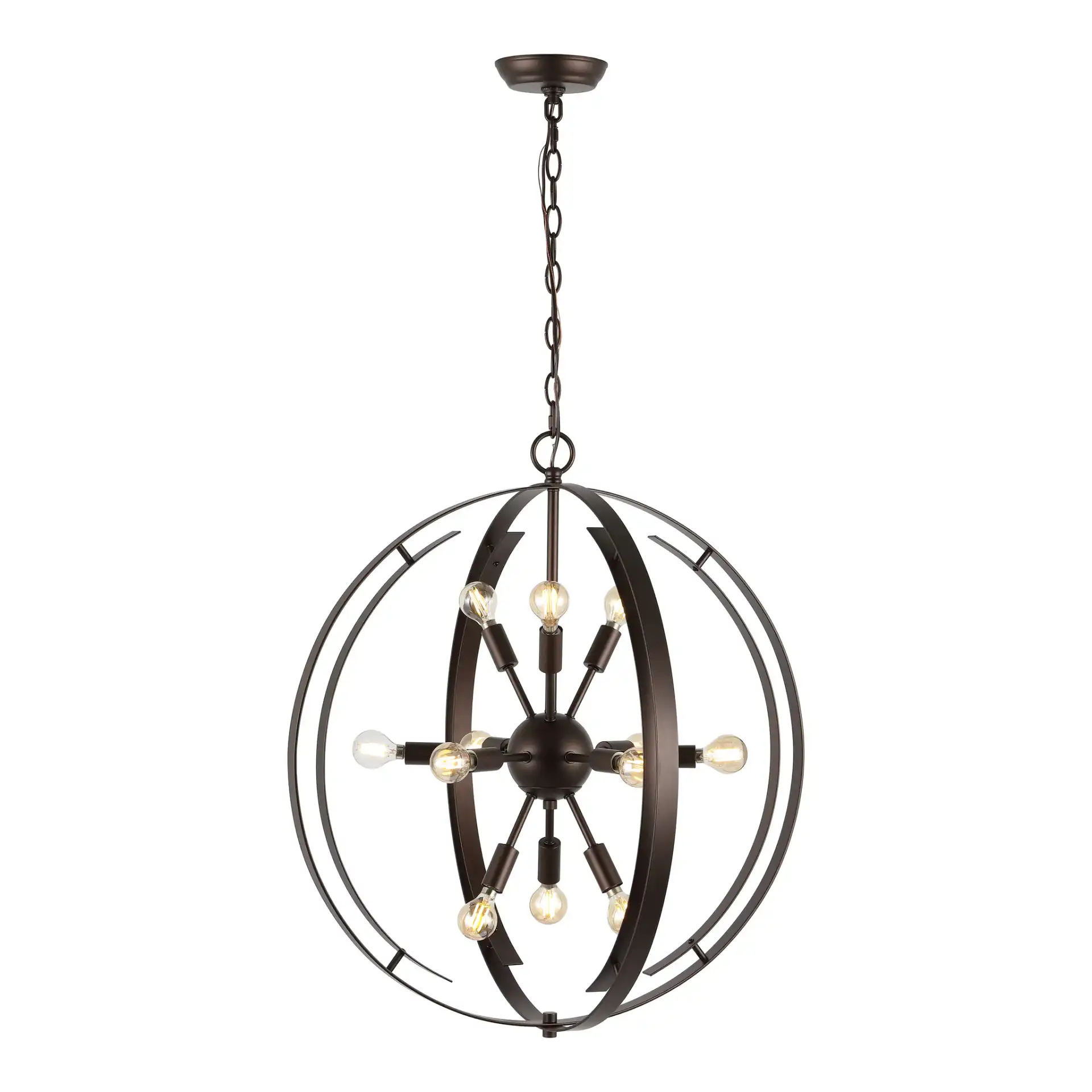 Syosset Twelve-Light Pendant in Oil Rub Bronze