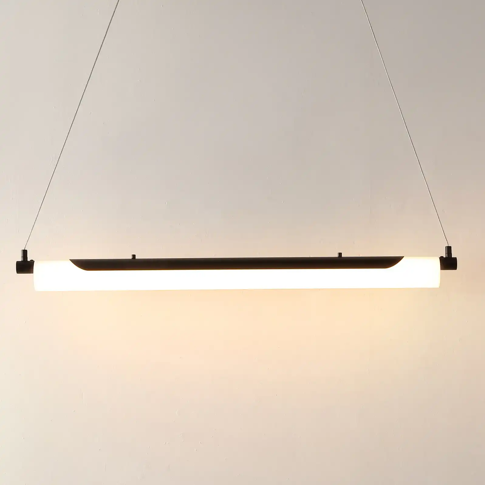Tyto Led Pendant in Black in a styled room