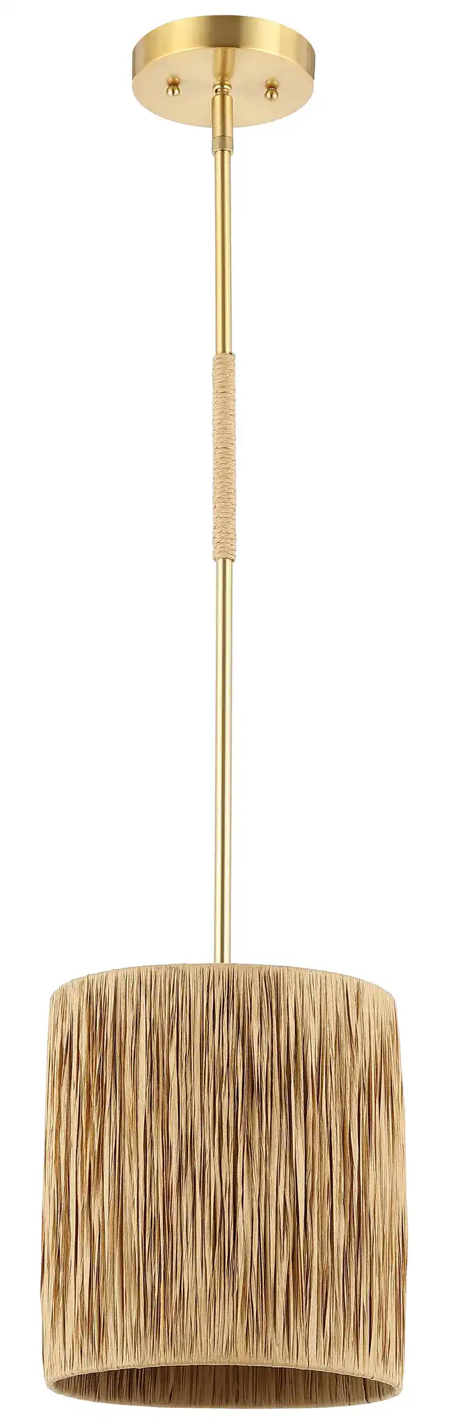 Saija Pendant in Natural / Gold, detail view