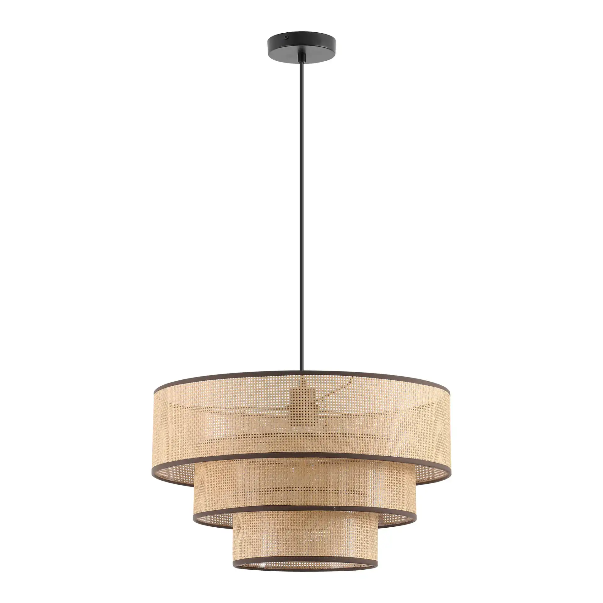 Malya Pendant in Brown / Natural, detail view