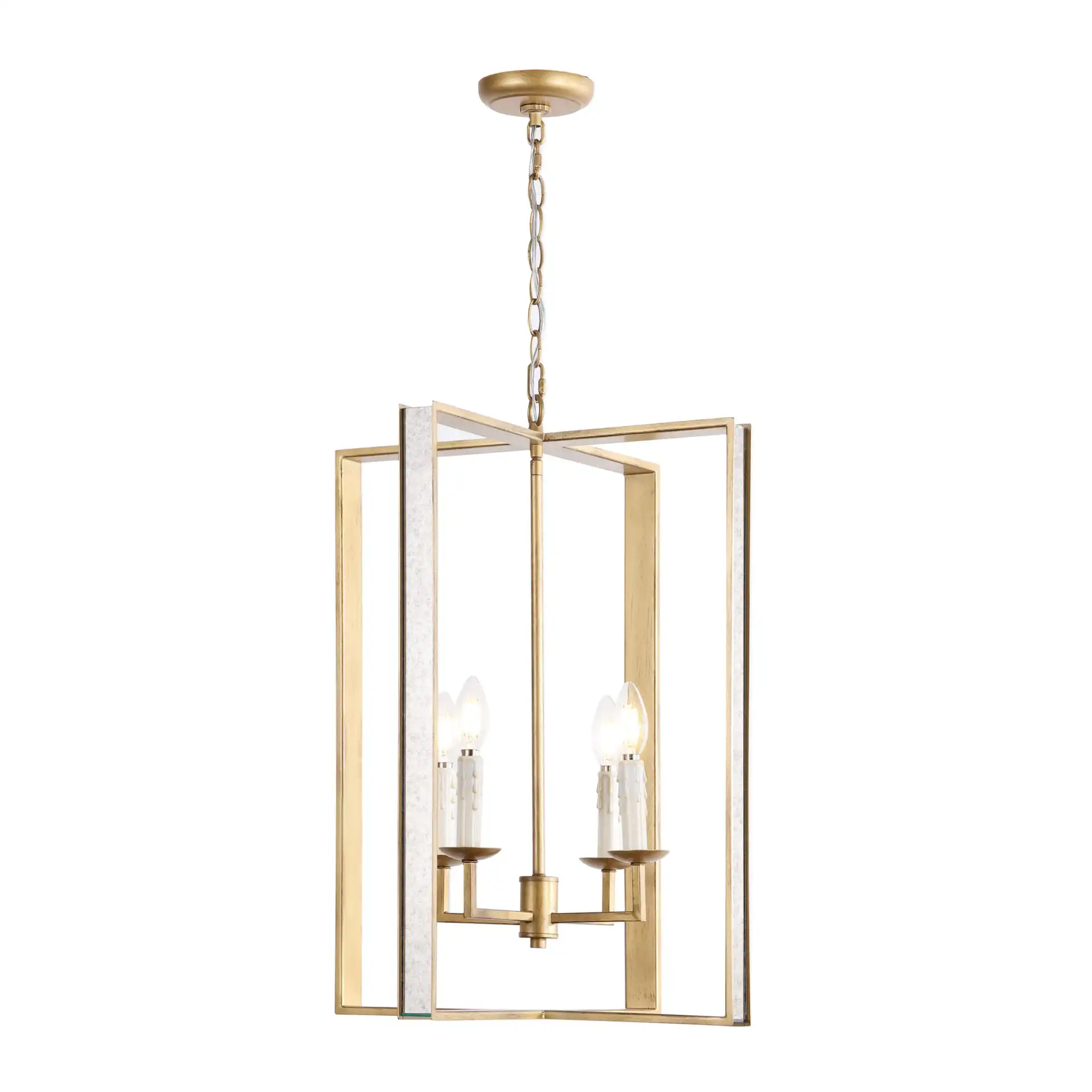 Morella Four-Light Pendant in Antique Gold