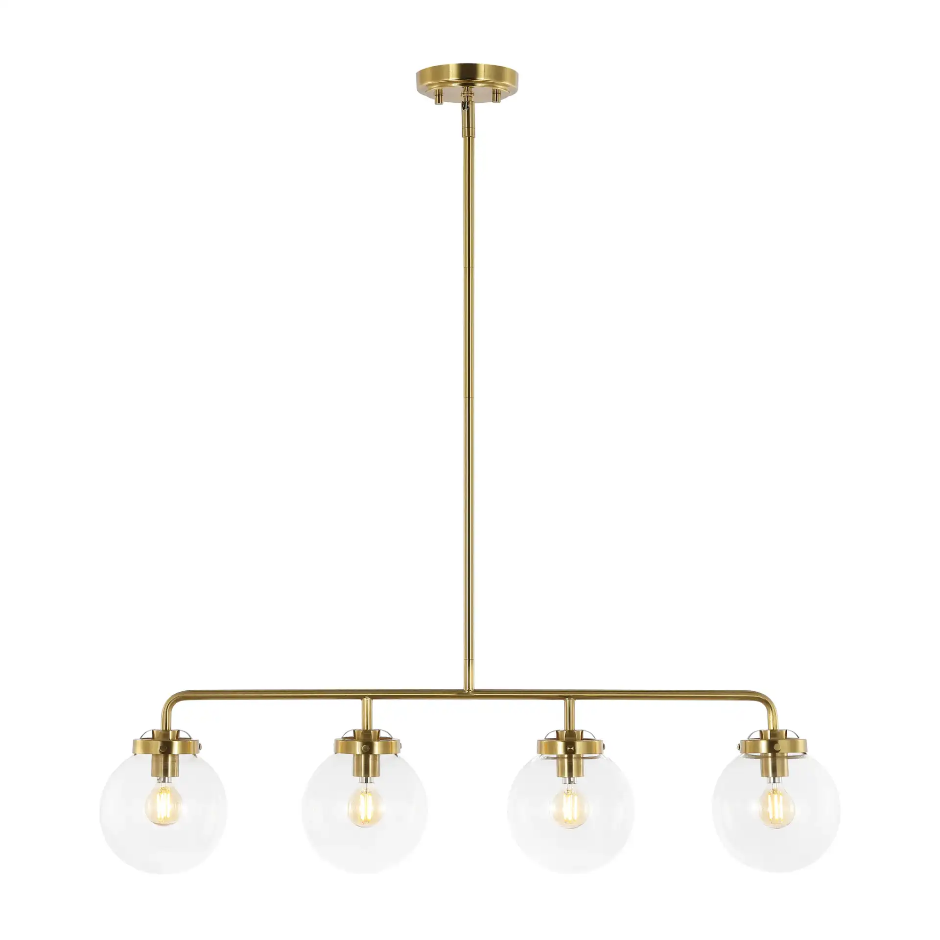 Markle Four-Light Pendant in Brass