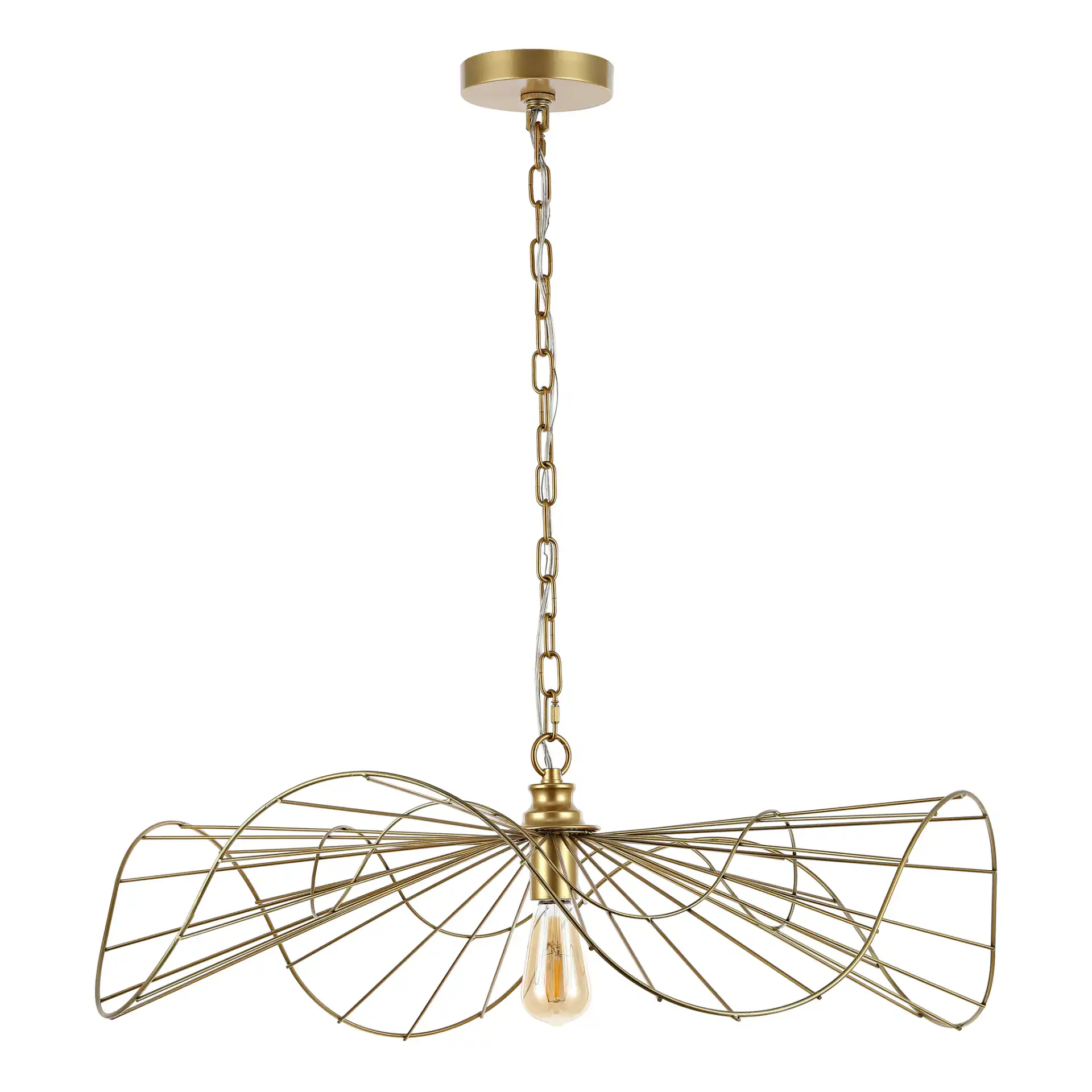 Mikola Pendant in Gold, detail view
