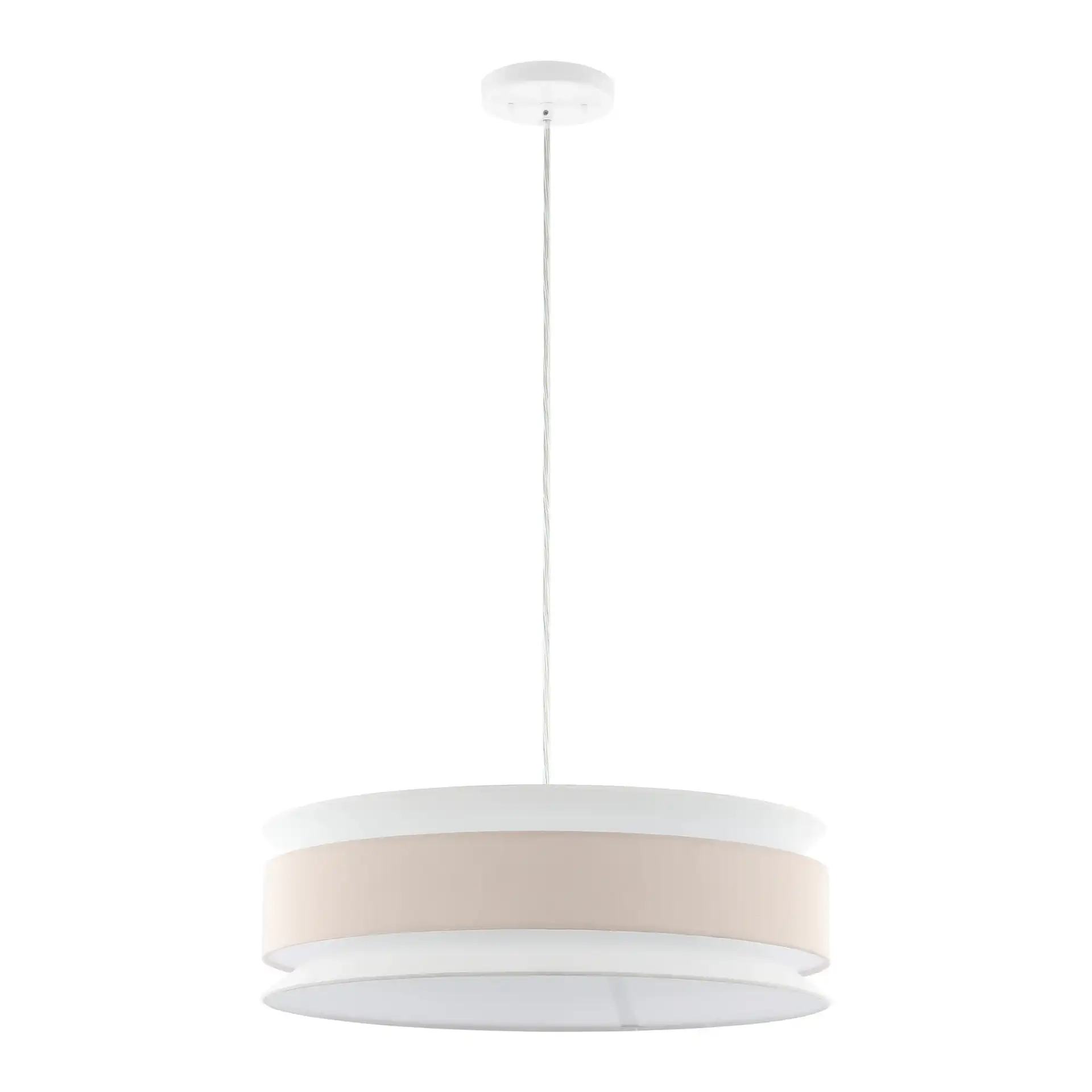 Nolana Pendant in Cream / White, detail view