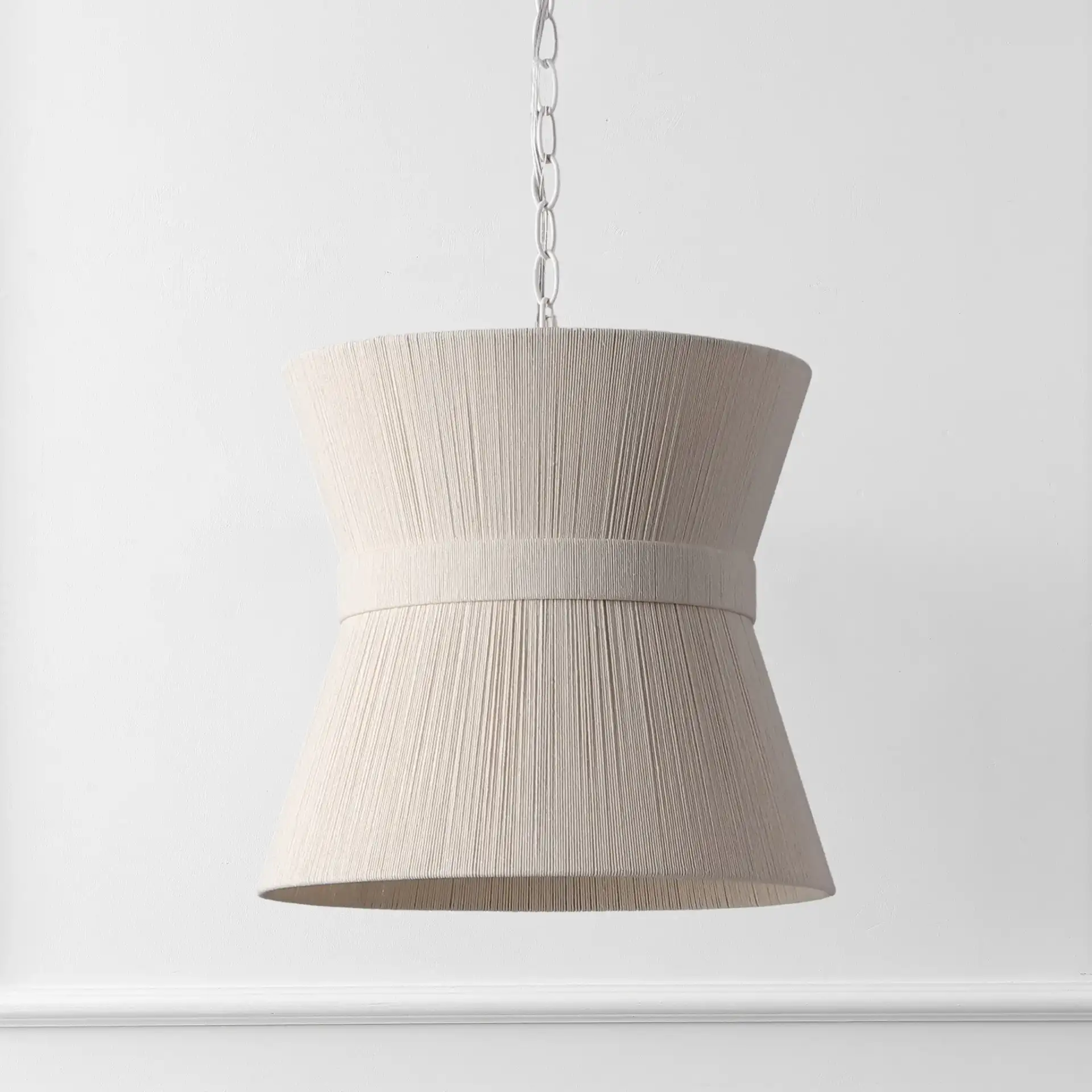 Alora Pendant in White Washed, detail view