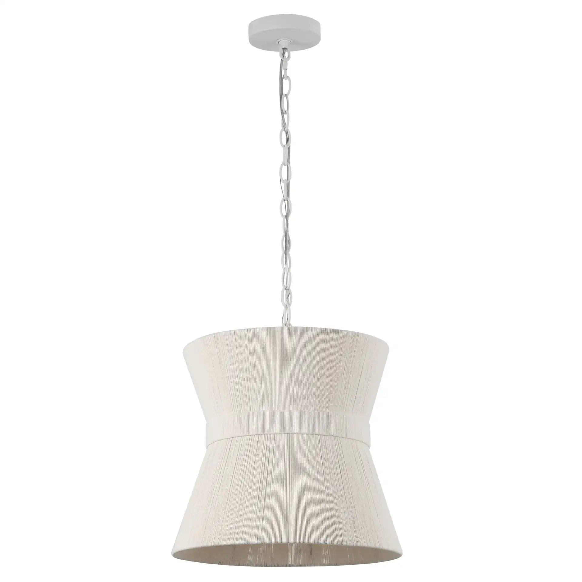 Alora Pendant in White Washed, detail view