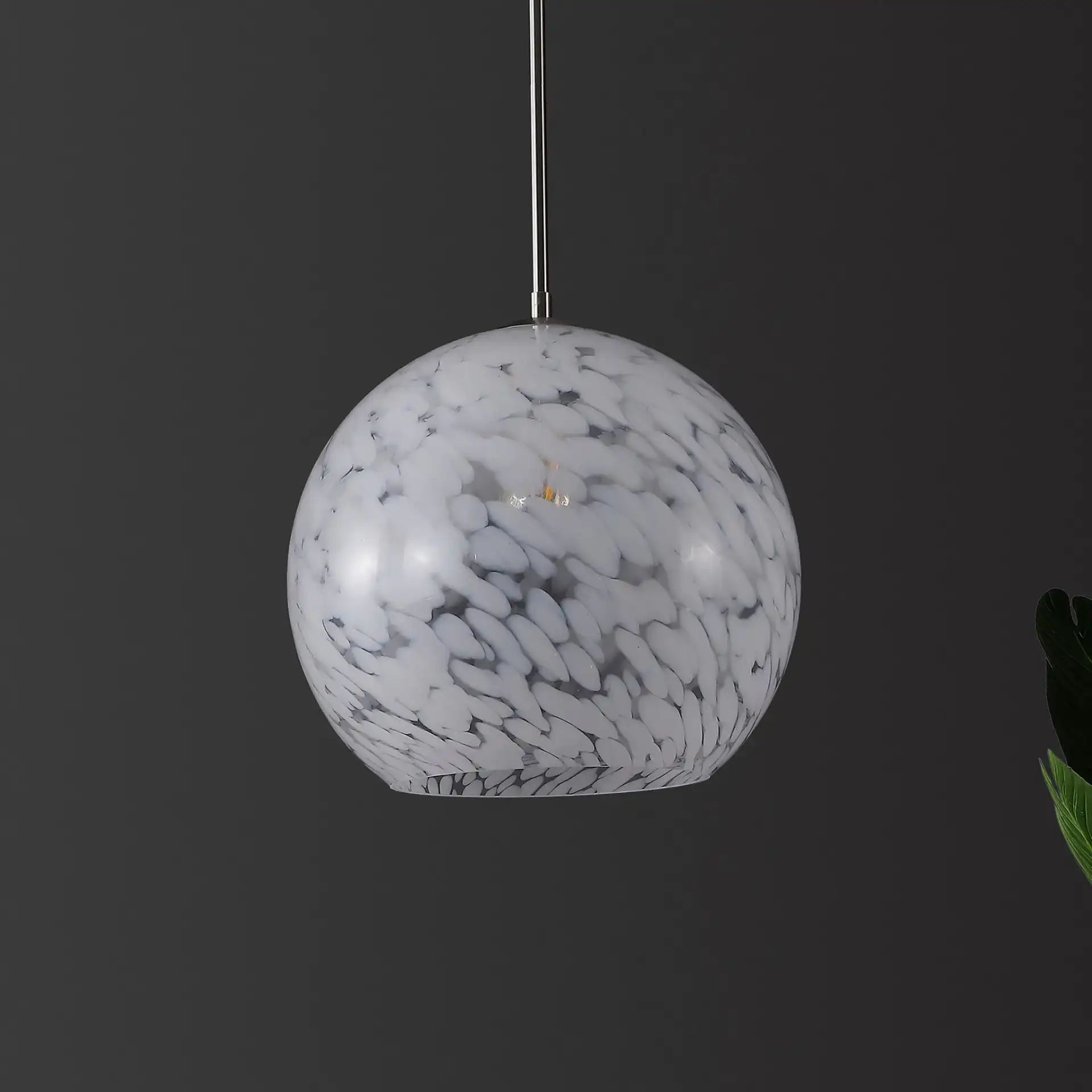 Ines Pendant in Nickel, detail view
