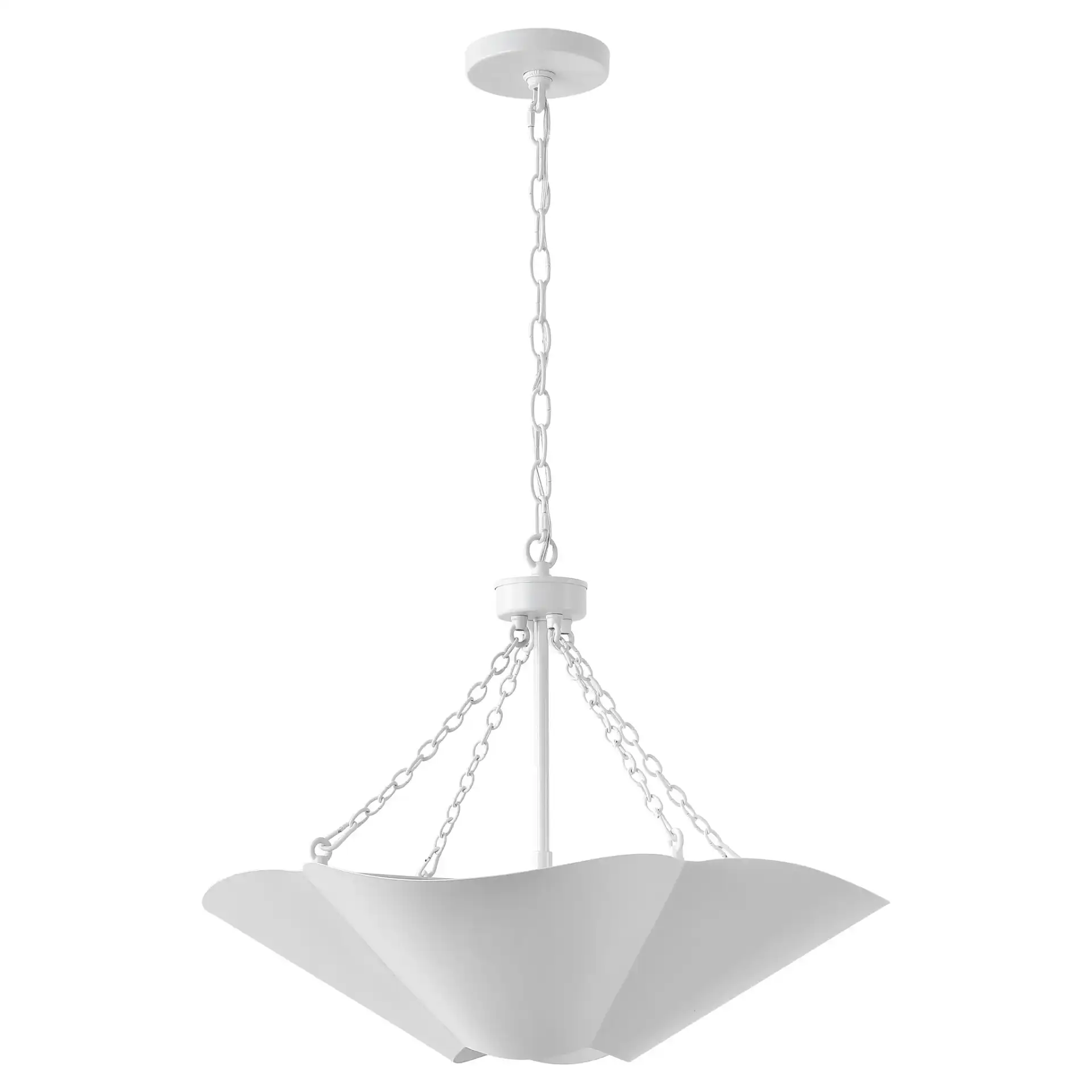 Omana Pendant Lamp in White / White, detail view