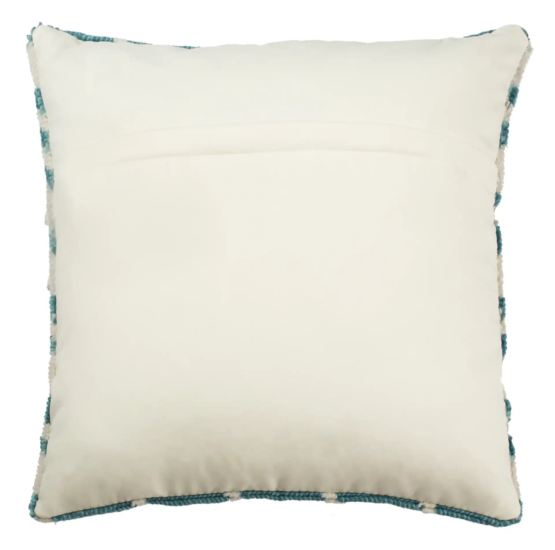 Hanne Houndstooth Pillow in Celadon / Ivory, detail view