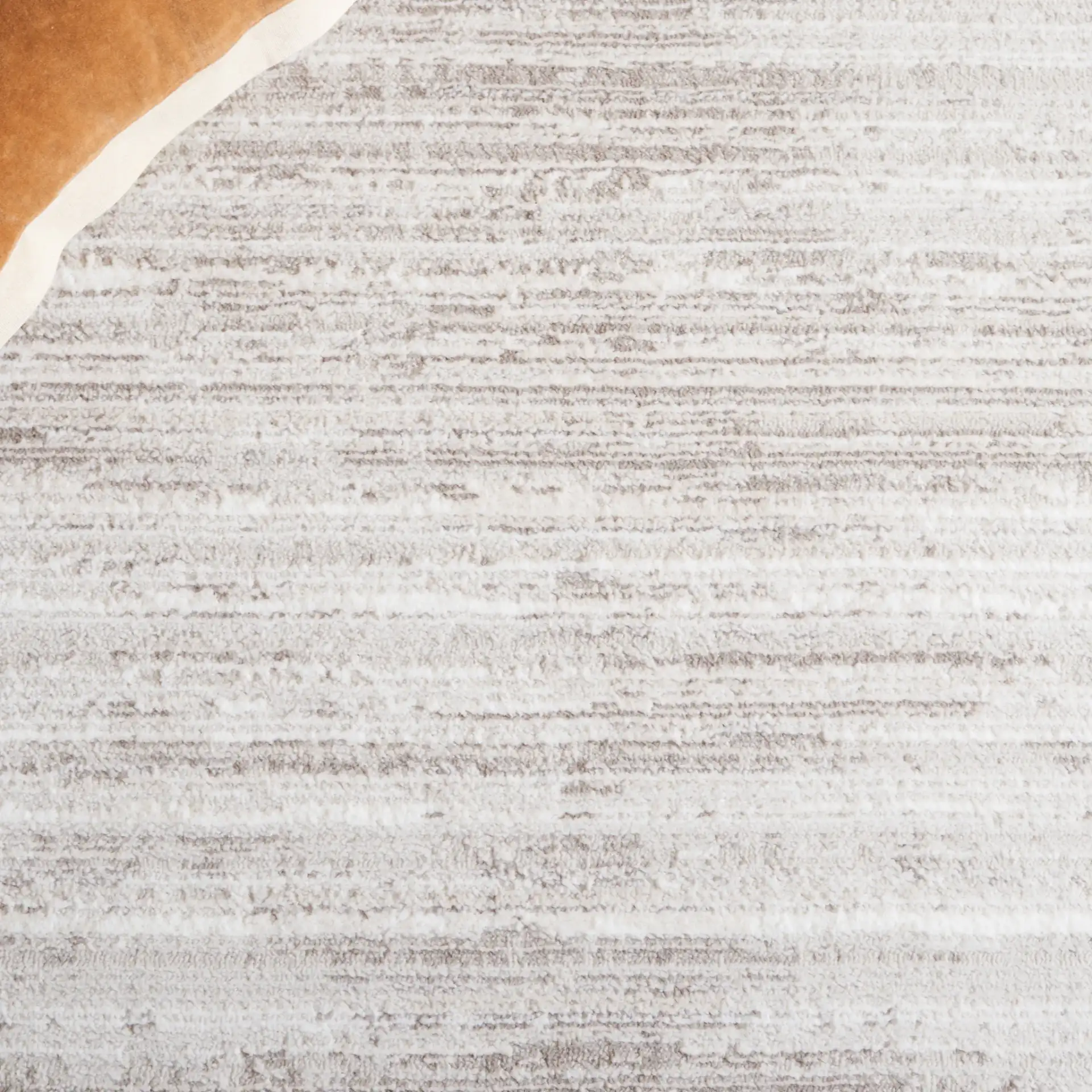 Parker Multi-Border Rug in Taupe / Gray Gold in a styled room