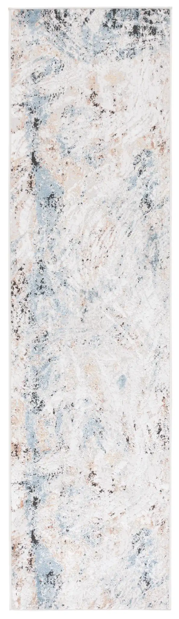 Rana Abstract Marble Rug in Ivory / Beige