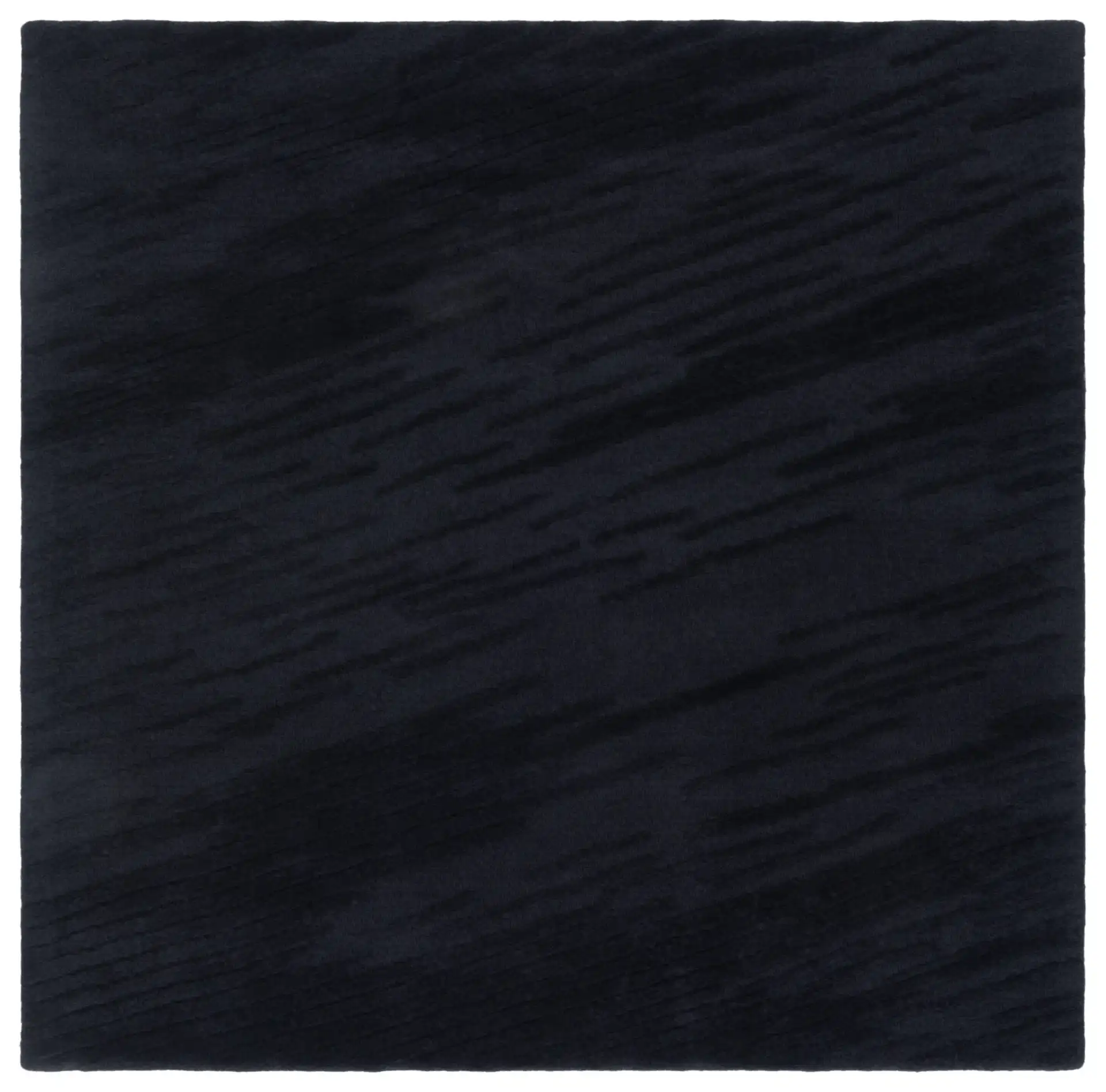 Rodeo Drive Diagonal Stripe Hand-Tufted Wool Rug in Black