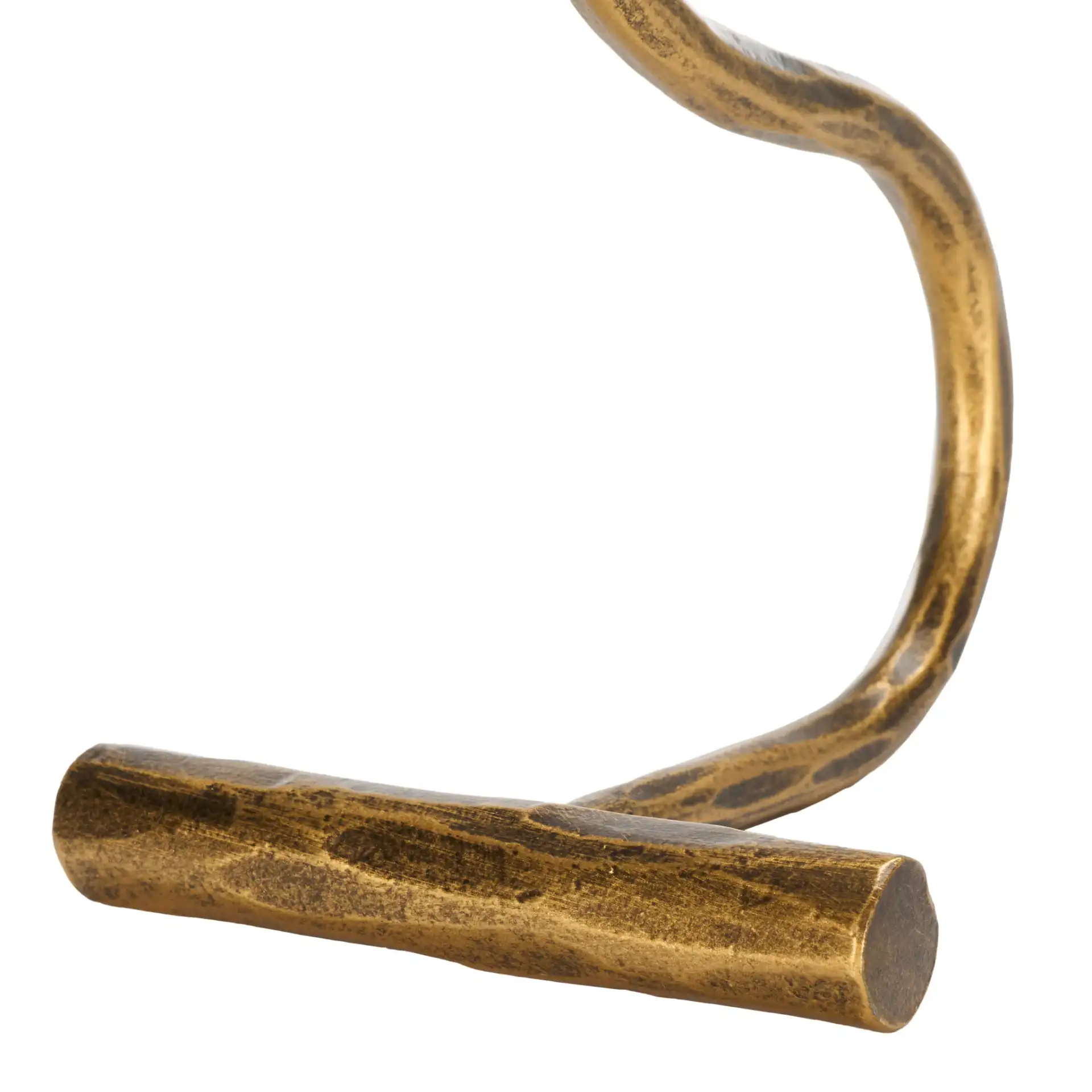 Zobi Candlestick (Set Of 2) in Gold, detail view