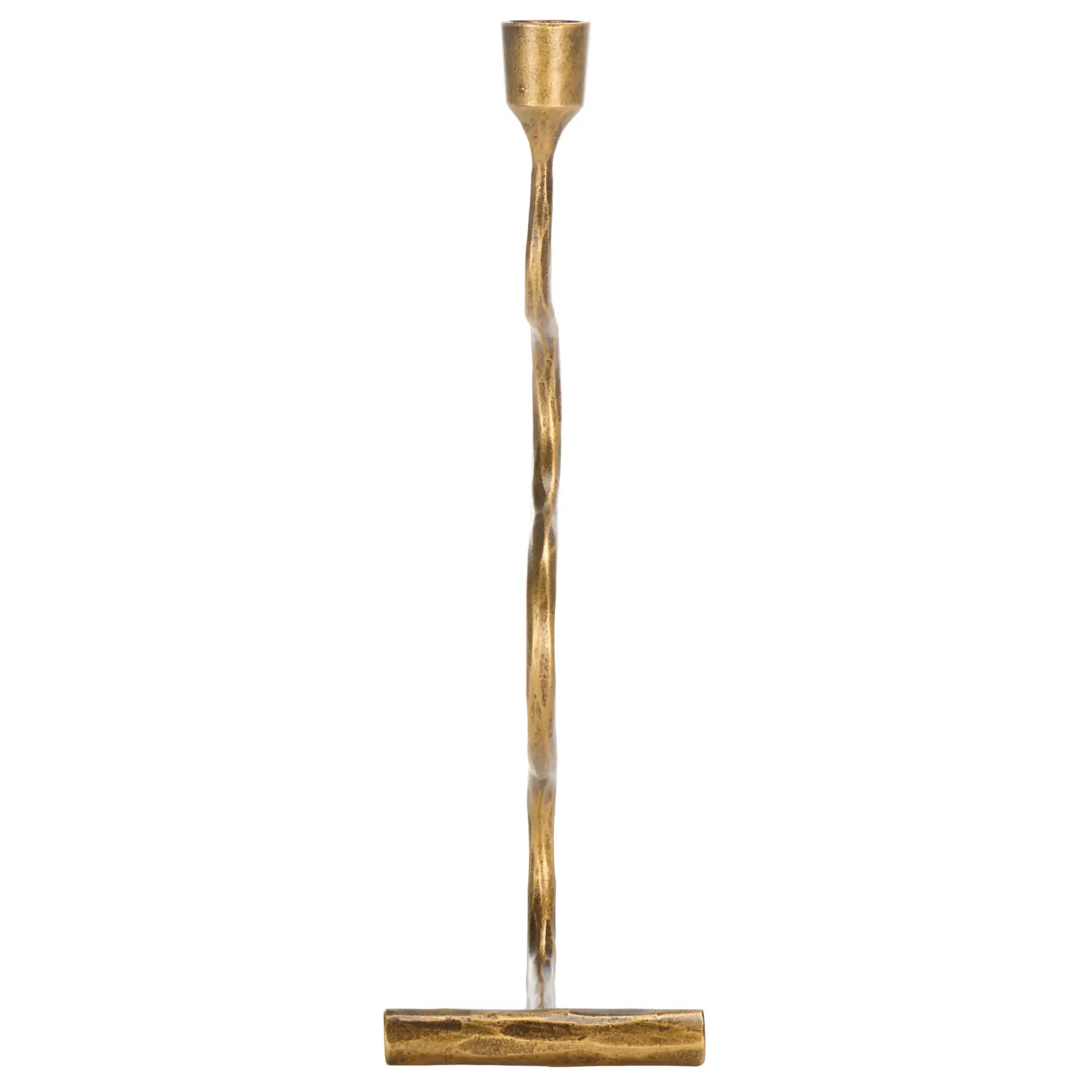Zobi Candlestick (Set Of 2) in Gold, detail view