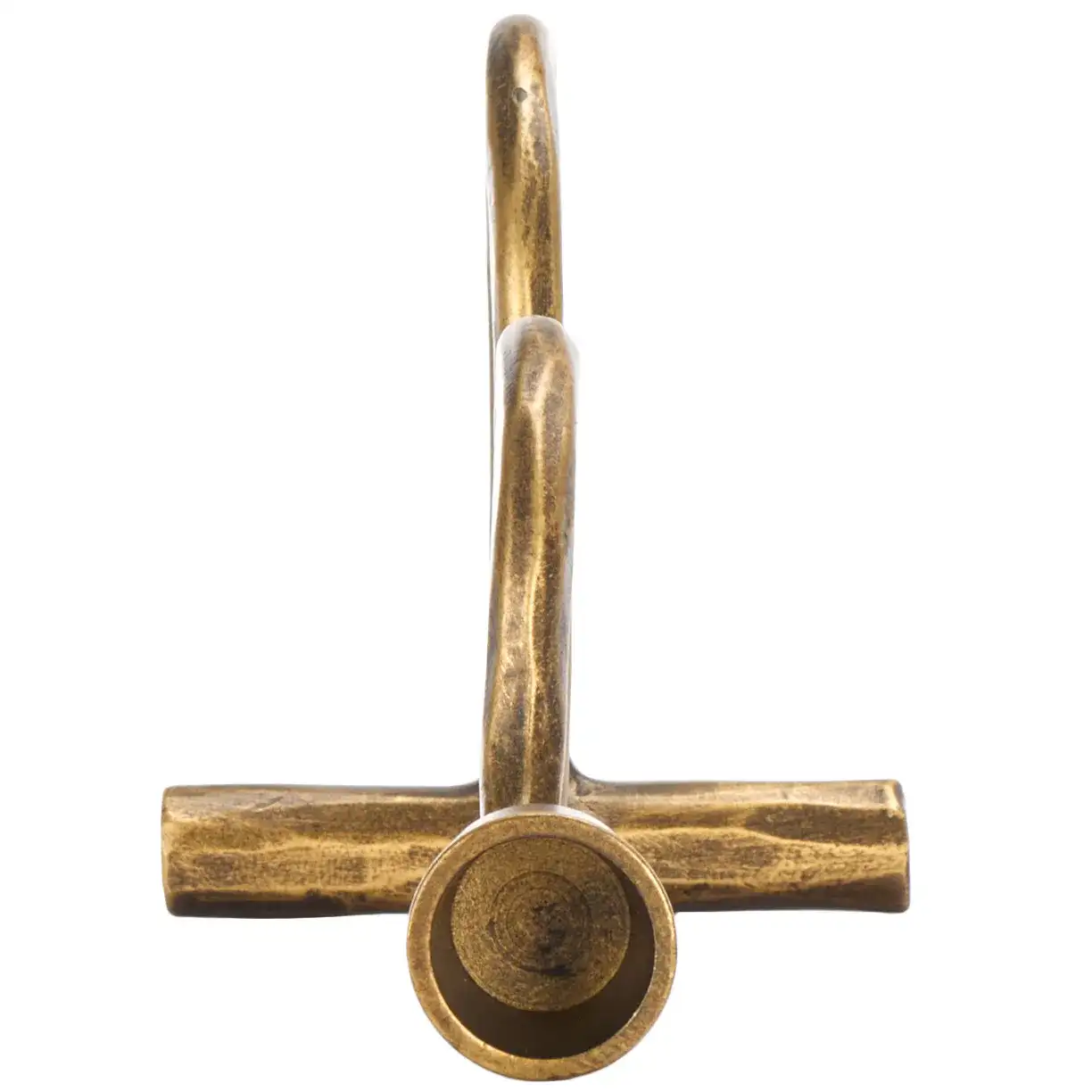 Zobi Candlestick (Set Of 2) in Gold, detail view