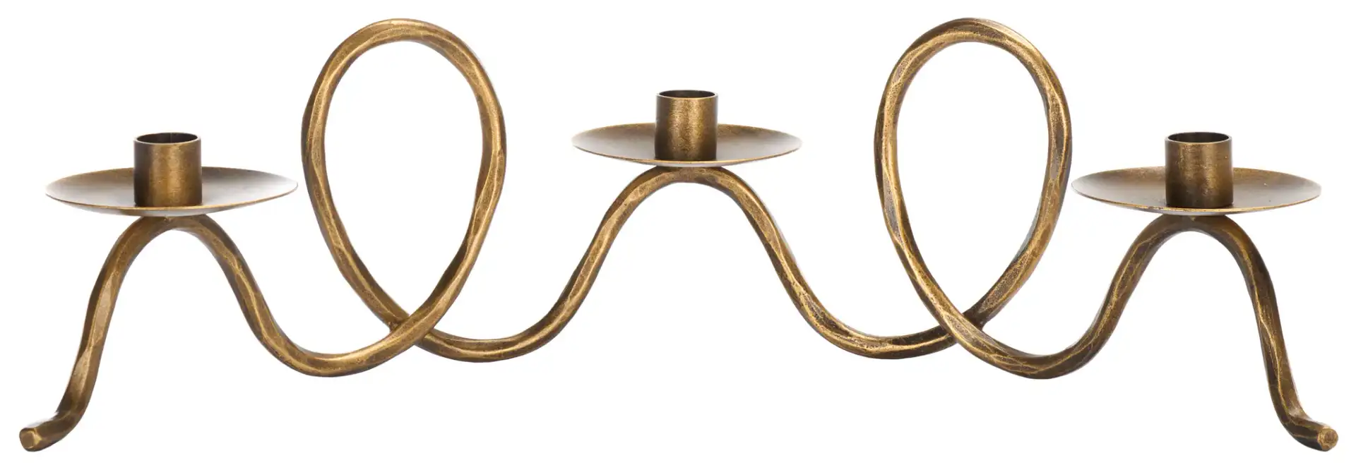 Cian Candle Centerpiece in Brass