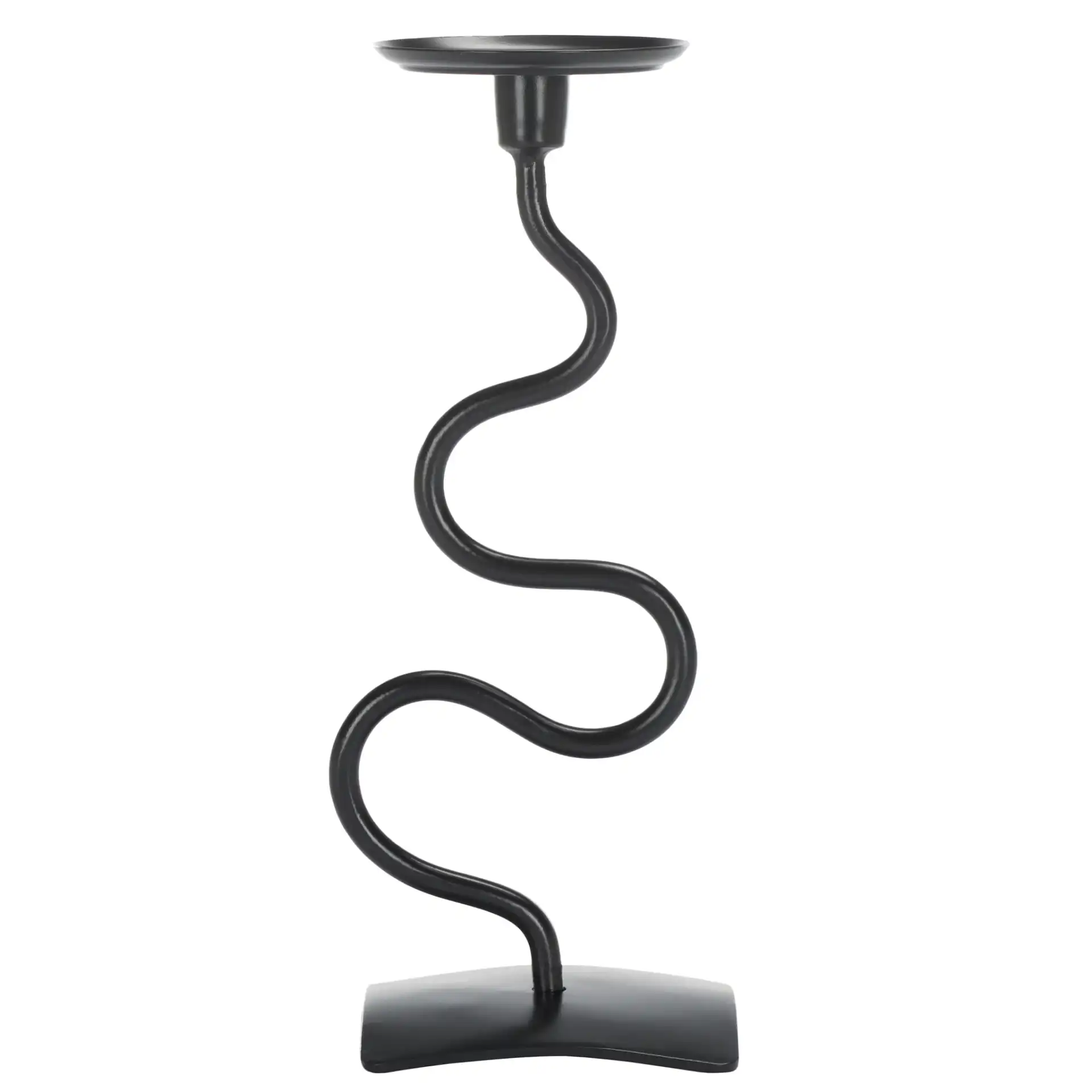Nisi Candlestick (Set Of 2) in Black, detail view