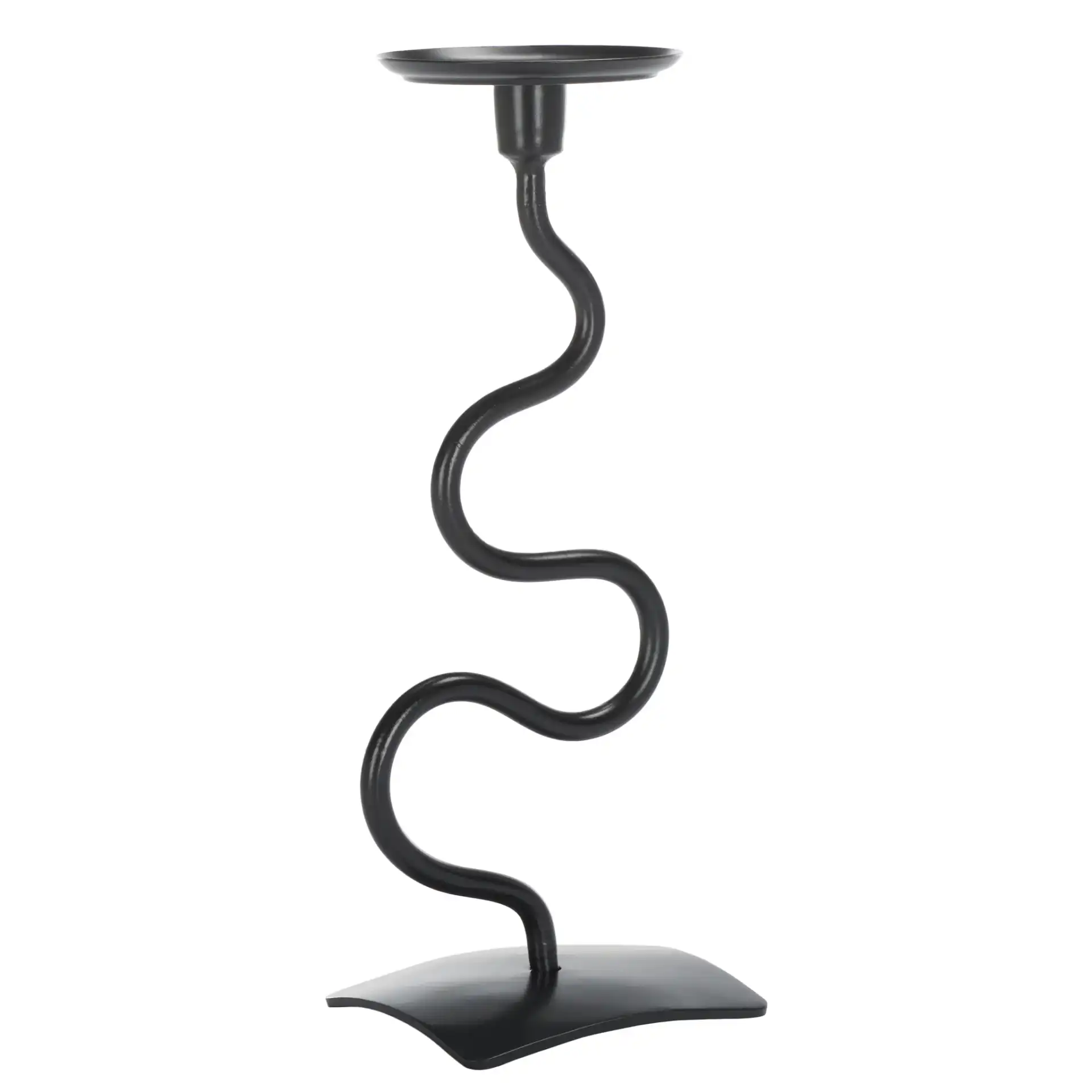 Nisi Candlestick (Set Of 2) in Black, detail view