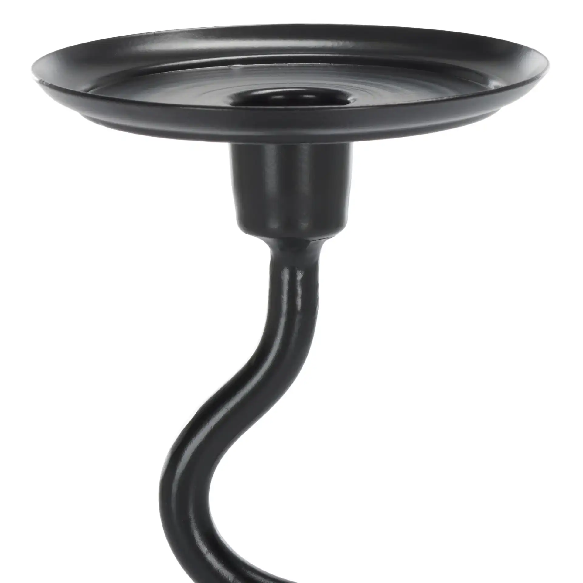 Nisi Candlestick (Set Of 2) in Black in a styled room