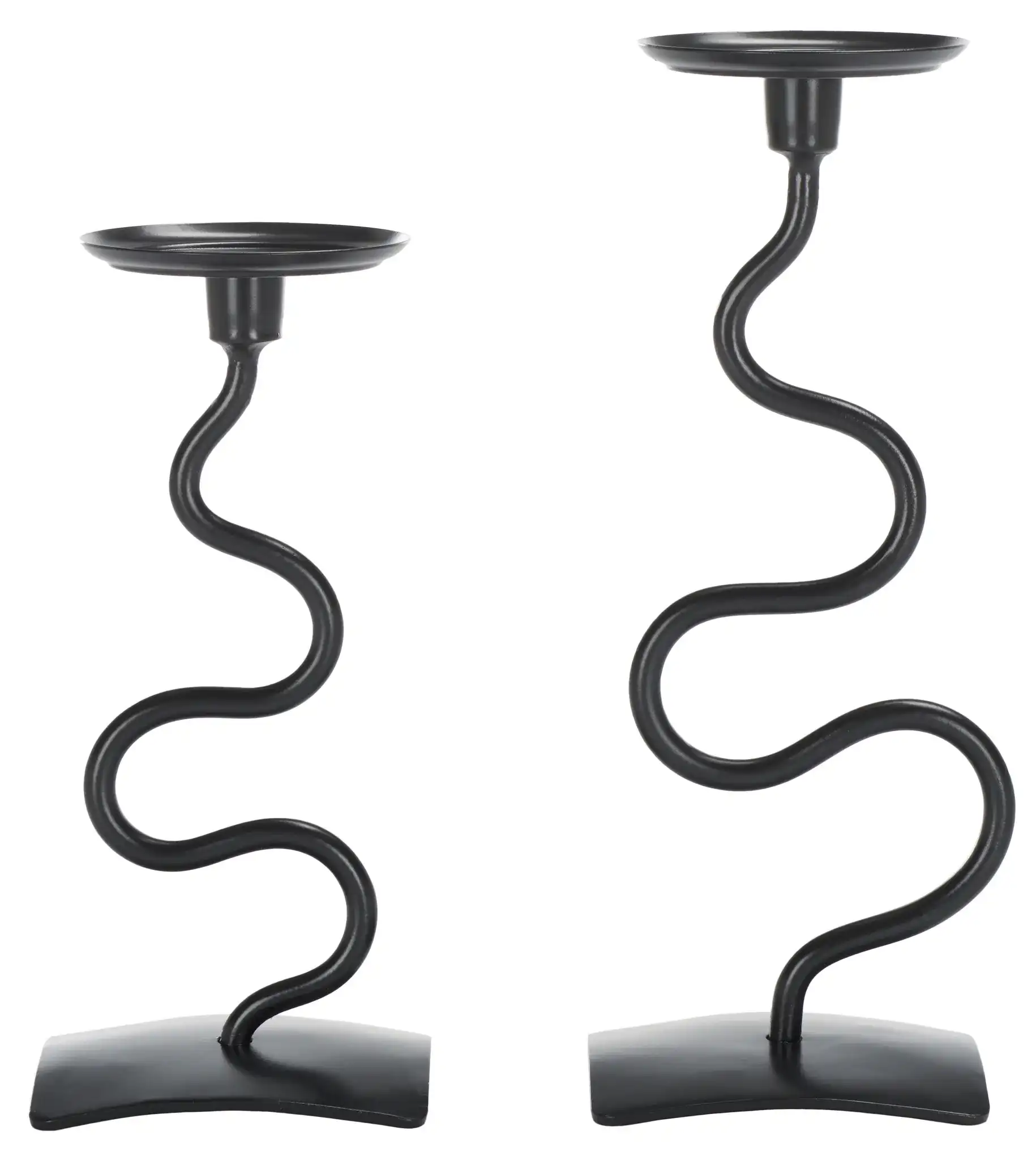 Nisi Candlestick (Set Of 2) in Black