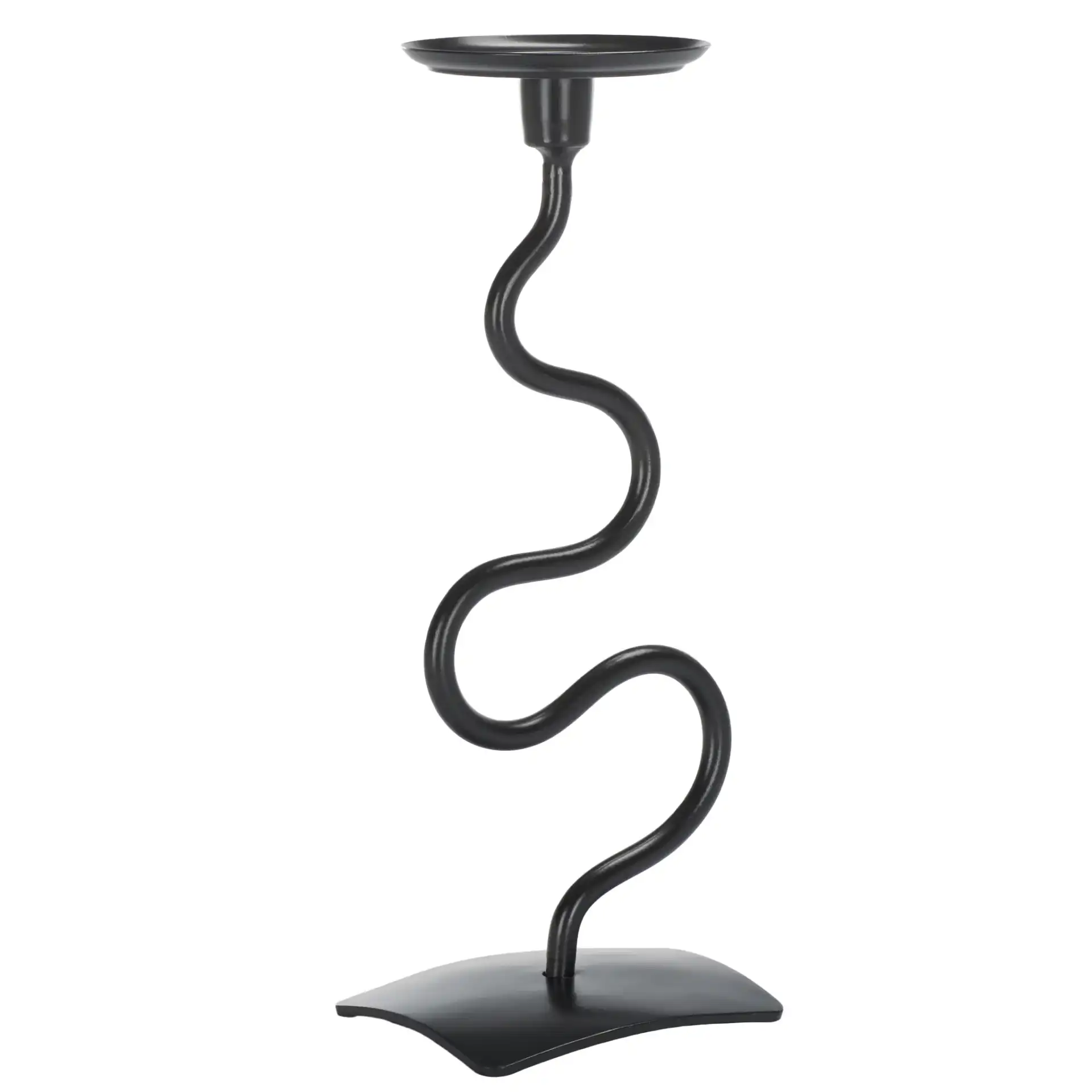 Nisi Candlestick (Set Of 2) in Black, detail view