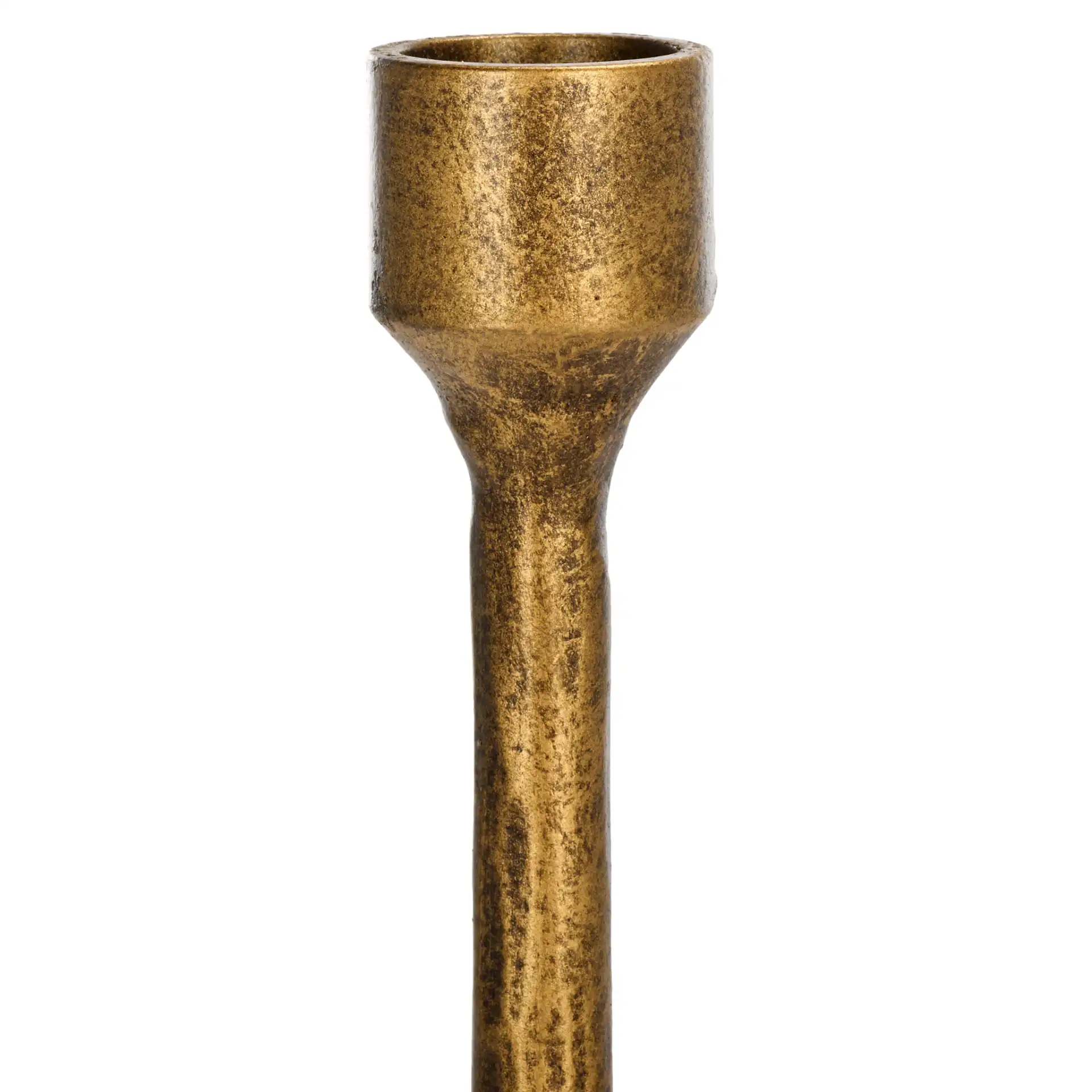 Quyn Candle Centerpiece in Brass in a styled room