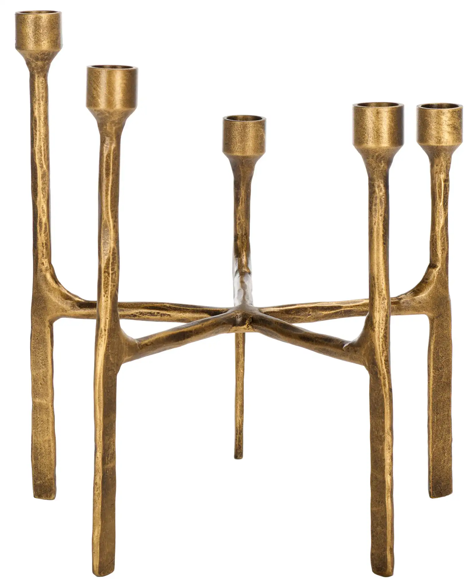 Quyn Candle Centerpiece in Brass